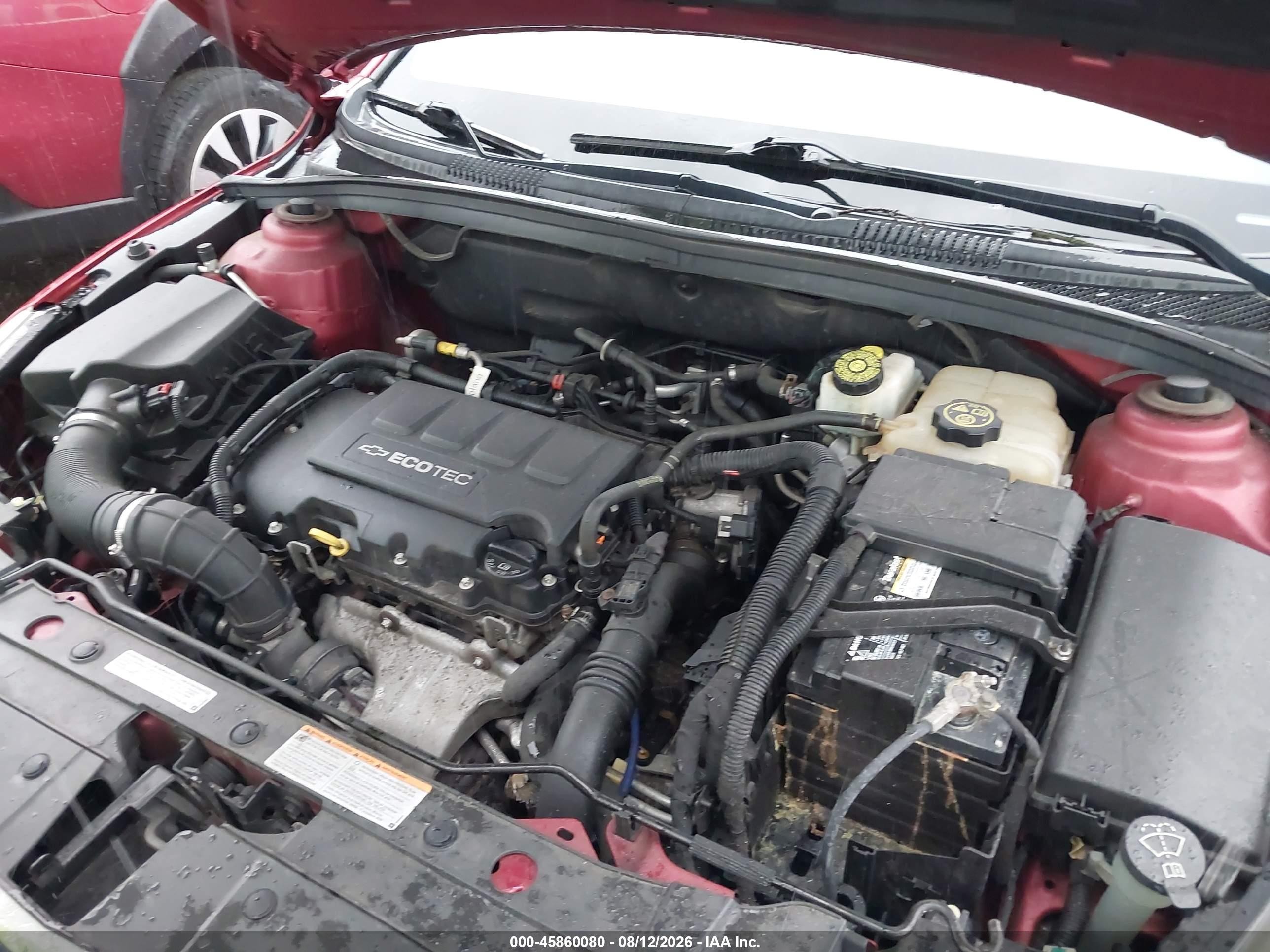 2013 Chevrolet Cruze 2lt Auto Красный vin: 1G1PE5SB8D7147247