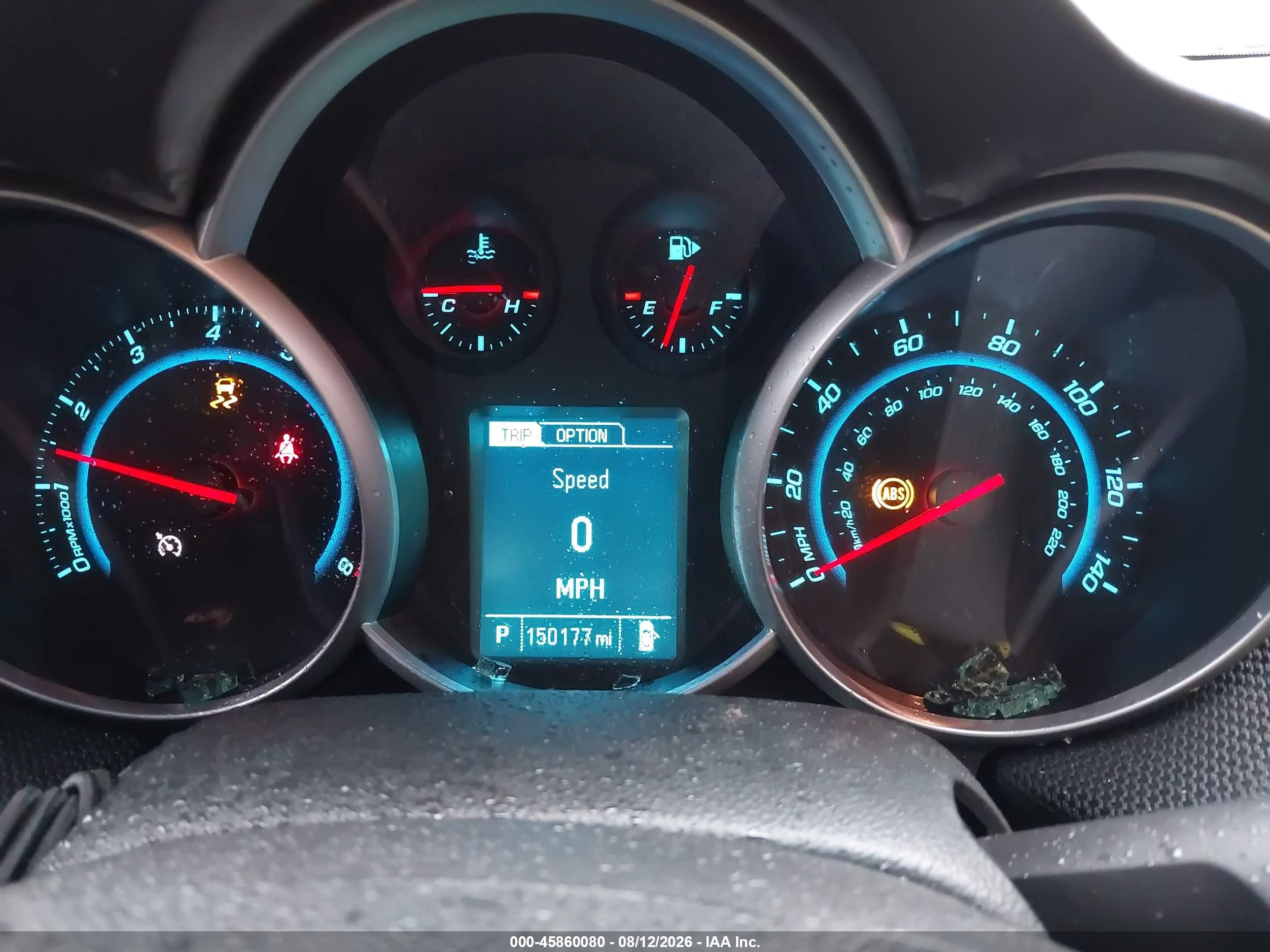 2013 Chevrolet Cruze 2lt Auto Красный vin: 1G1PE5SB8D7147247