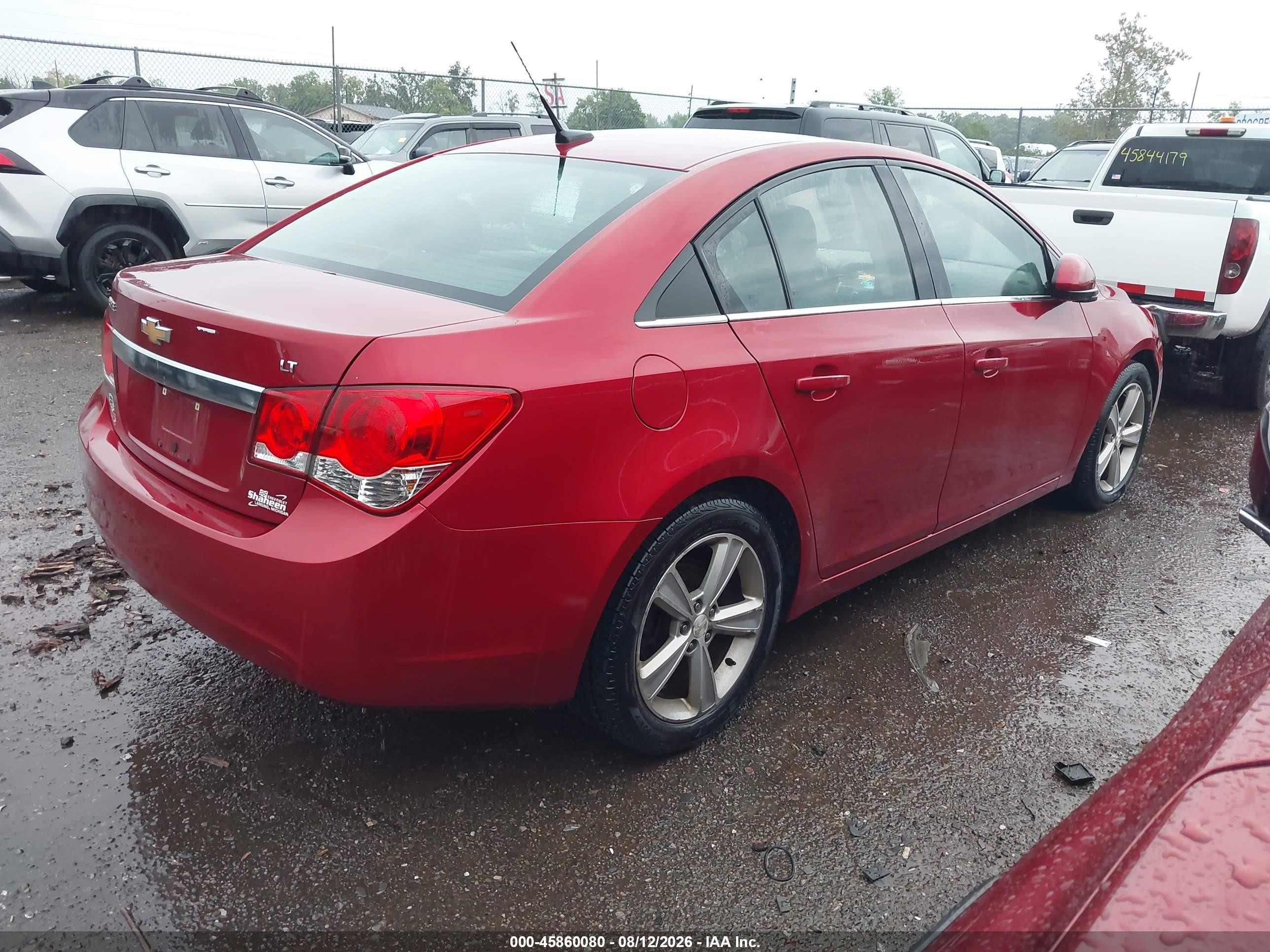 2013 Chevrolet Cruze 2lt Auto Красный vin: 1G1PE5SB8D7147247