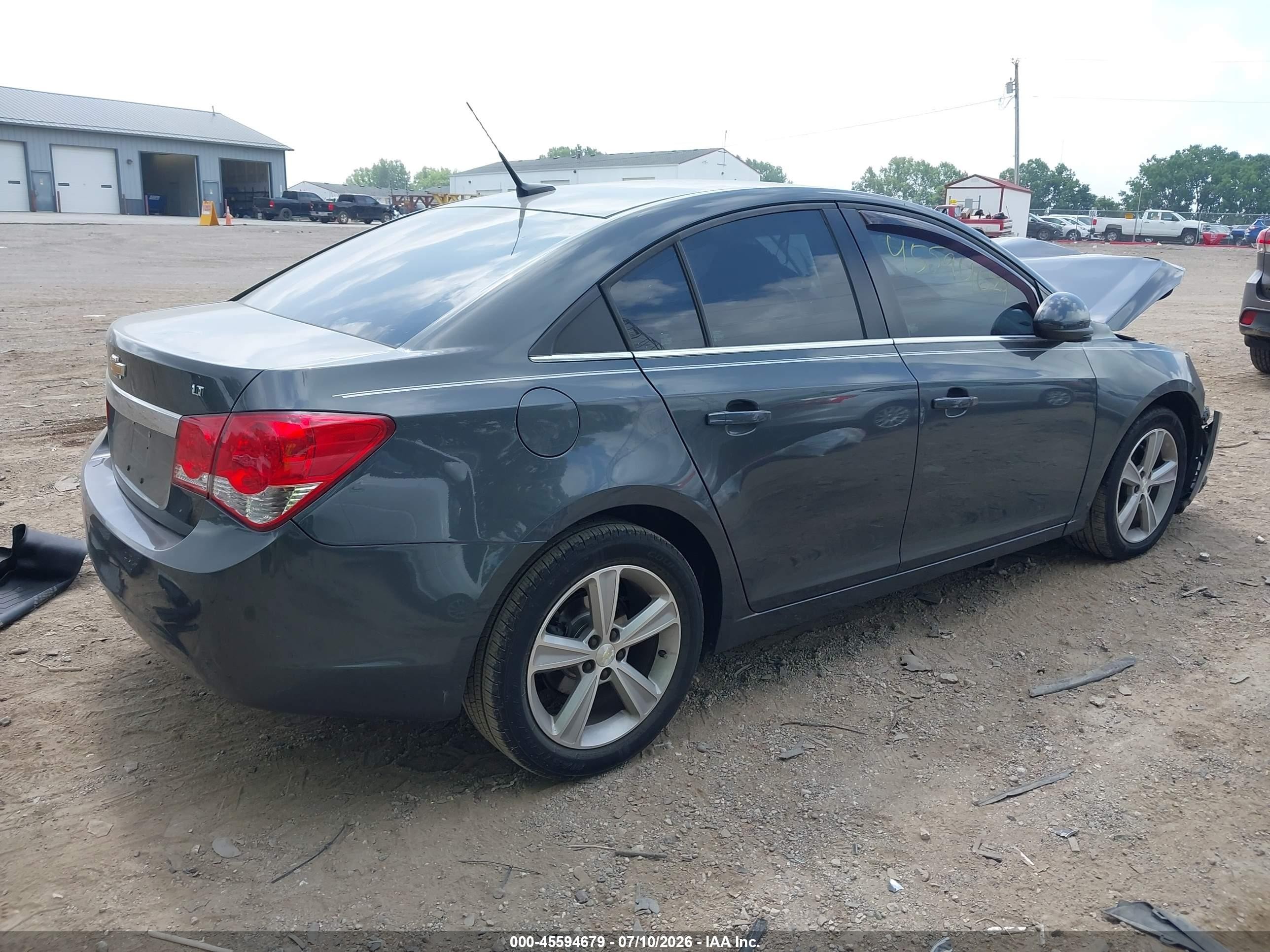 2013 Chevrolet Cruze 2lt Auto Gray vin: 1G1PE5SB8D7180135