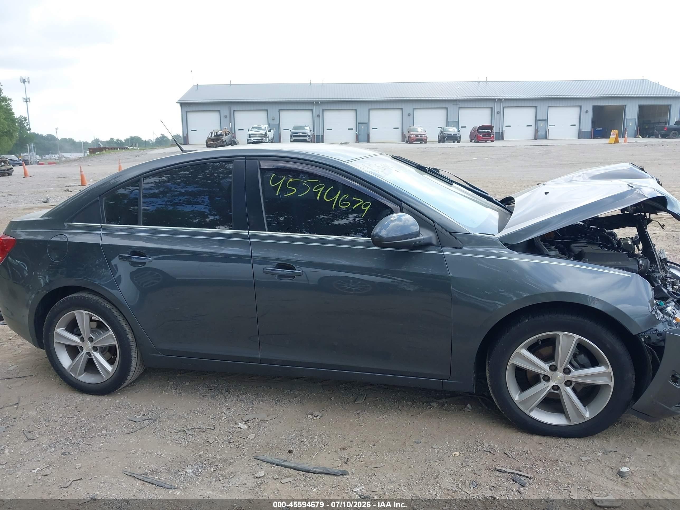 2013 Chevrolet Cruze 2lt Auto Gray vin: 1G1PE5SB8D7180135