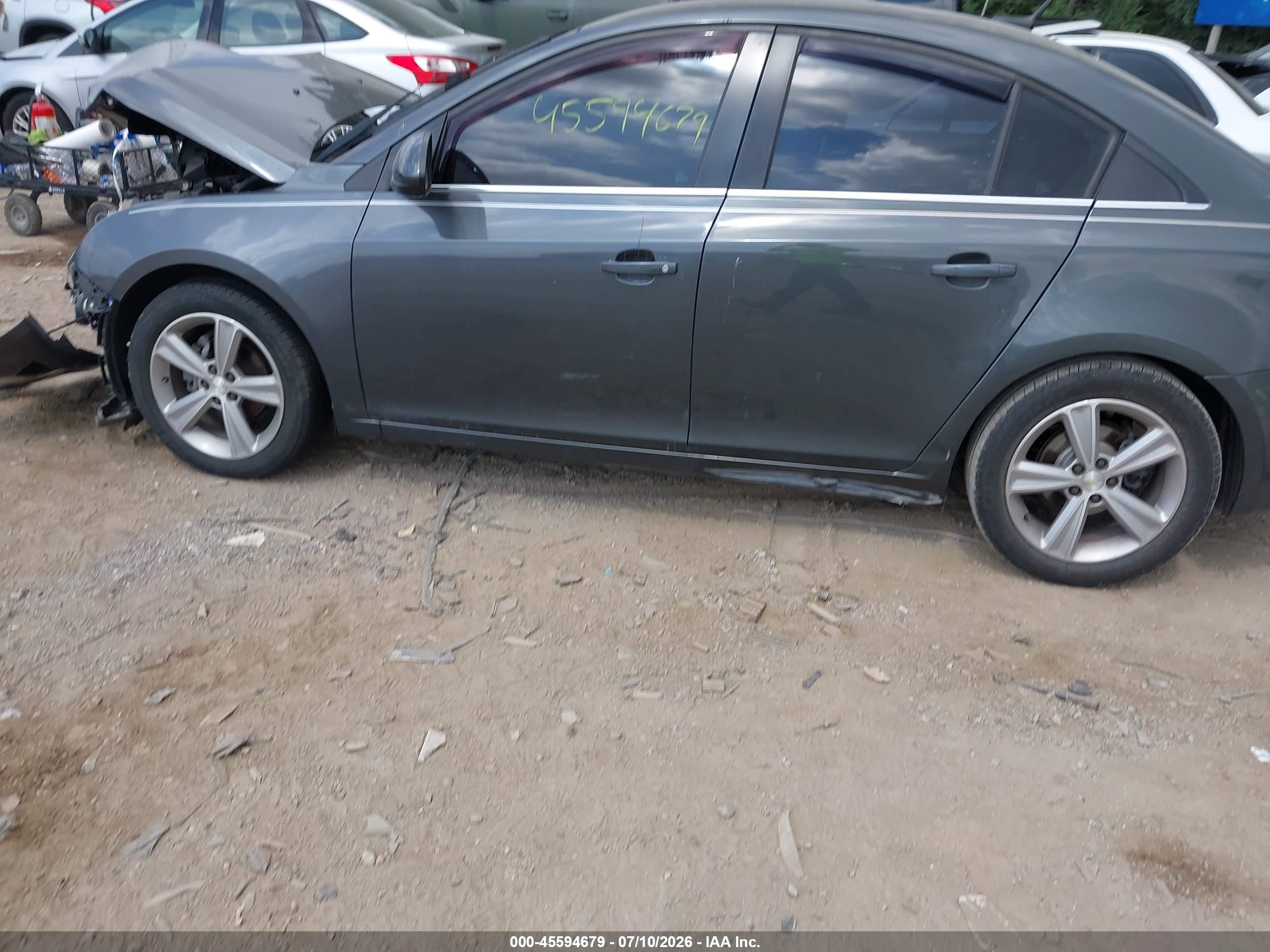 2013 Chevrolet Cruze 2lt Auto Gray vin: 1G1PE5SB8D7180135