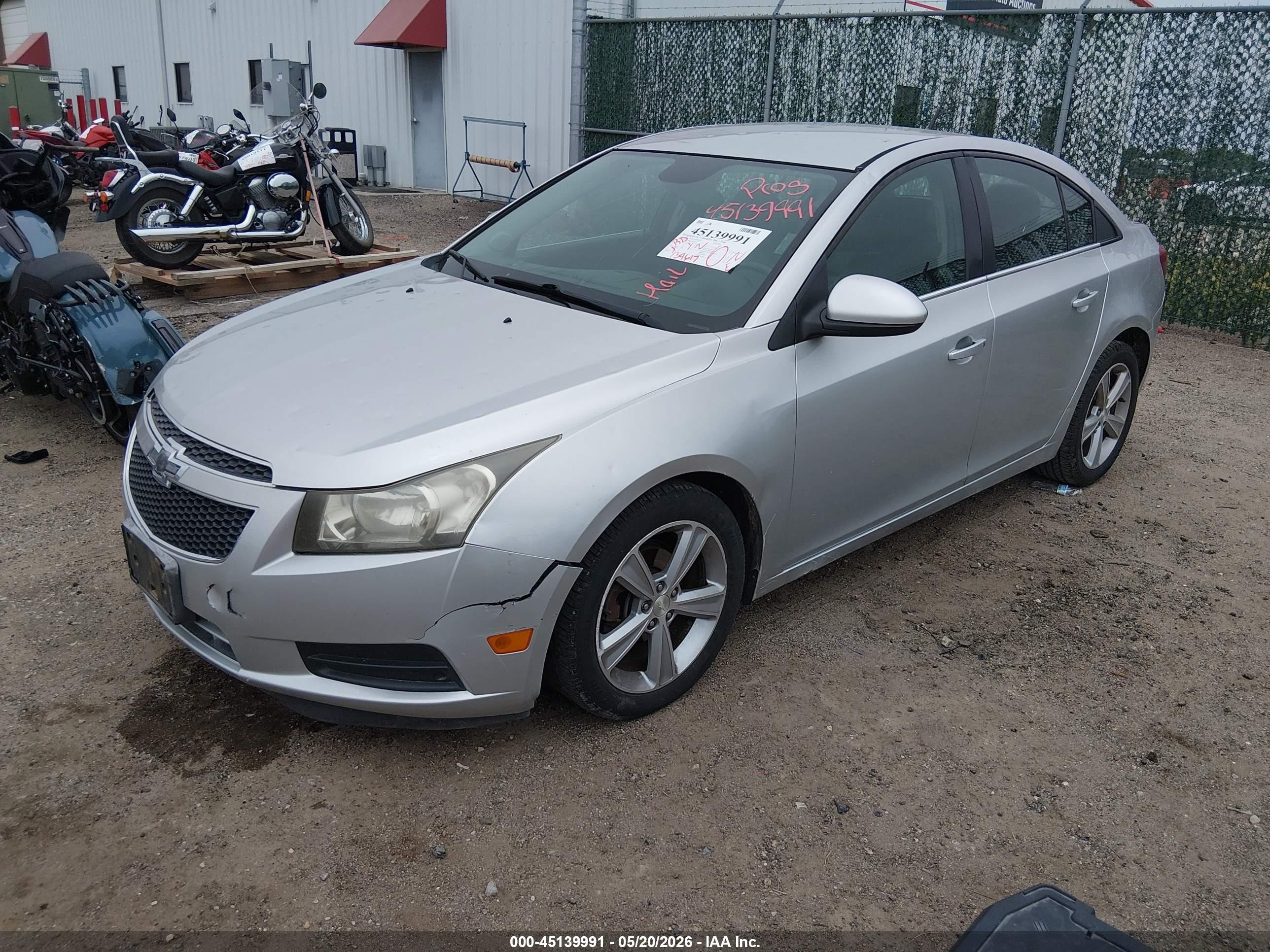 2014 Chevrolet Cruze 2lt Auto Silver vin: 1G1PE5SB8E7309699
