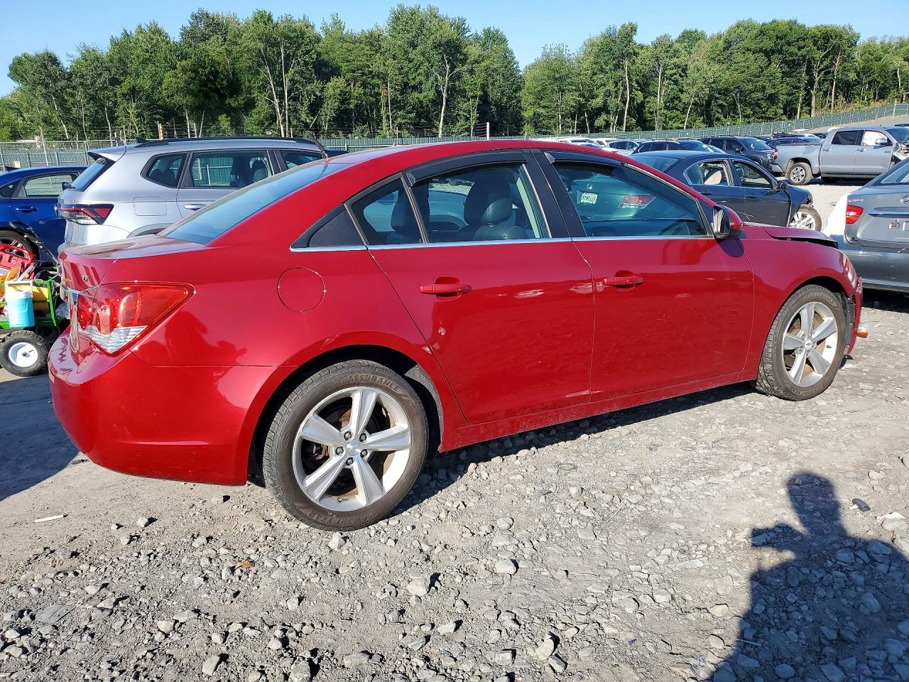 2014 Chevrolet Cruze Lt Red vin: 1G1PE5SB8E7380790