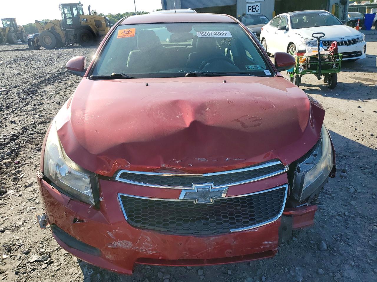 2014 Chevrolet Cruze Lt Red vin: 1G1PE5SB8E7380790