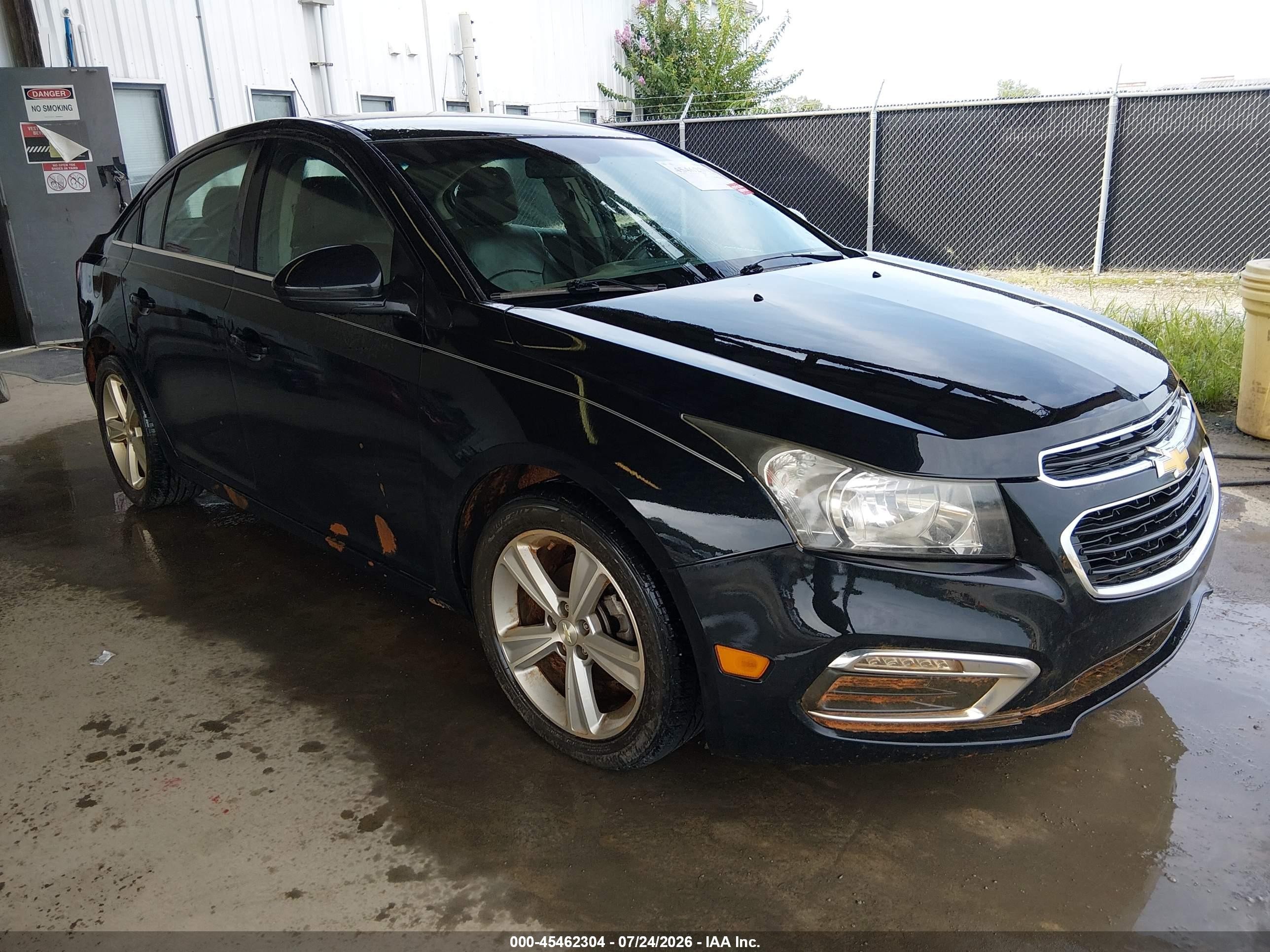2015 Chevrolet Cruze 2lt Auto Черный vin: 1G1PE5SB8F7181322
