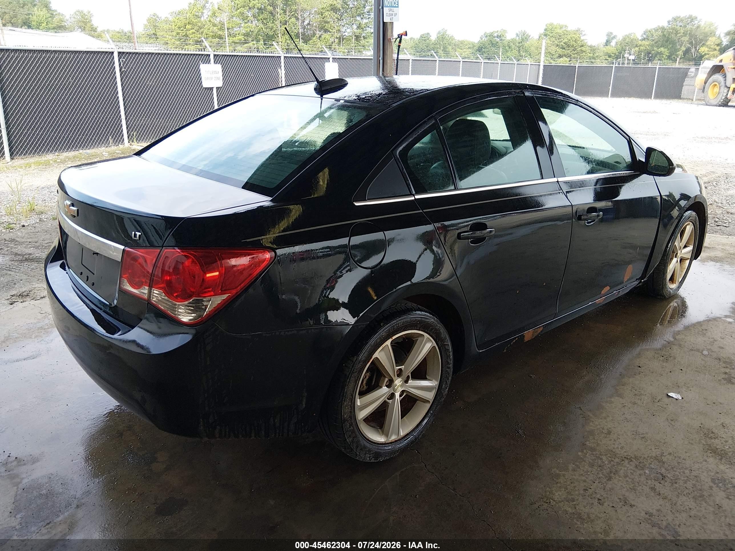 2015 Chevrolet Cruze 2lt Auto Черный vin: 1G1PE5SB8F7181322