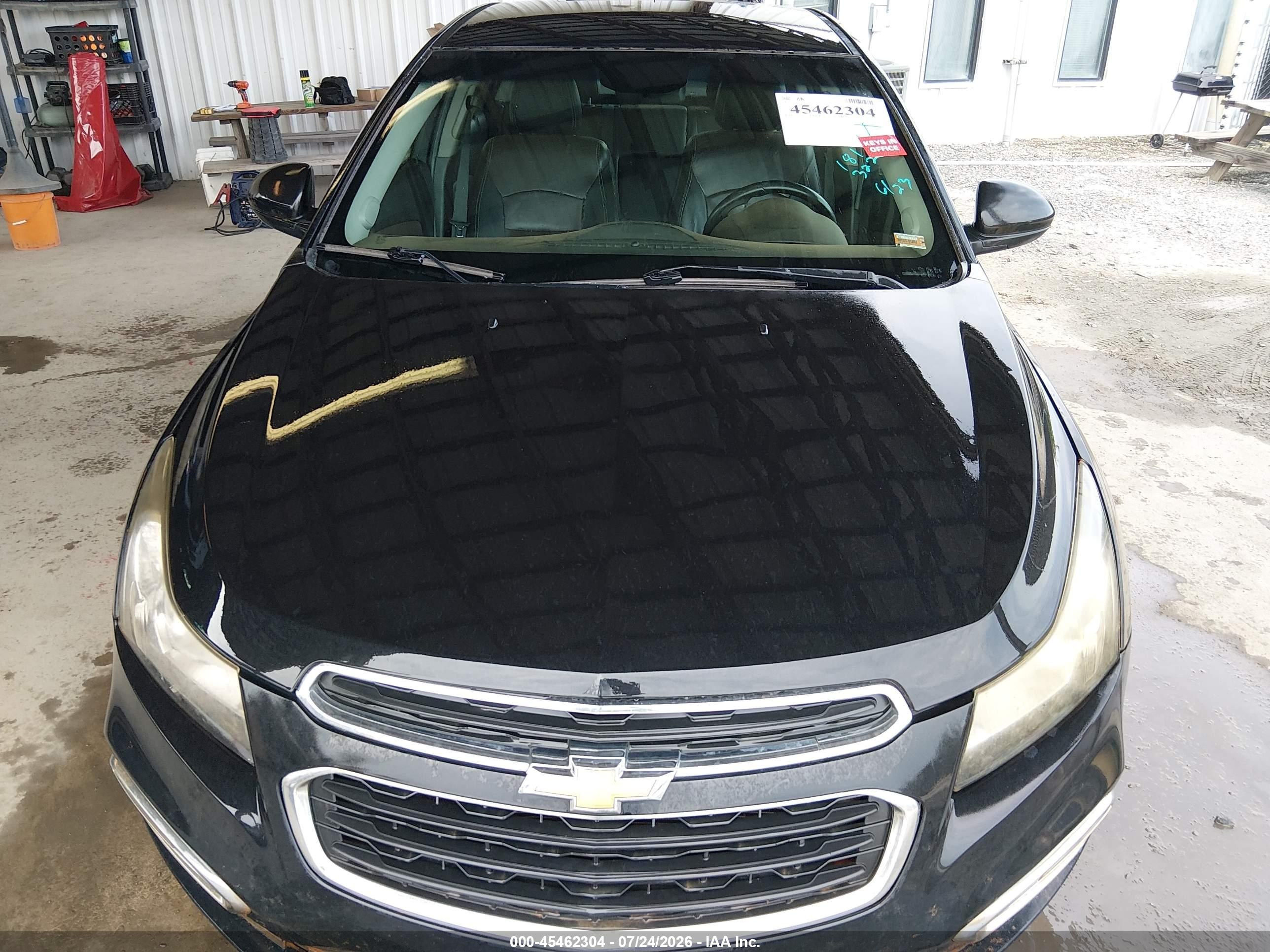 2015 Chevrolet Cruze 2lt Auto Черный vin: 1G1PE5SB8F7181322