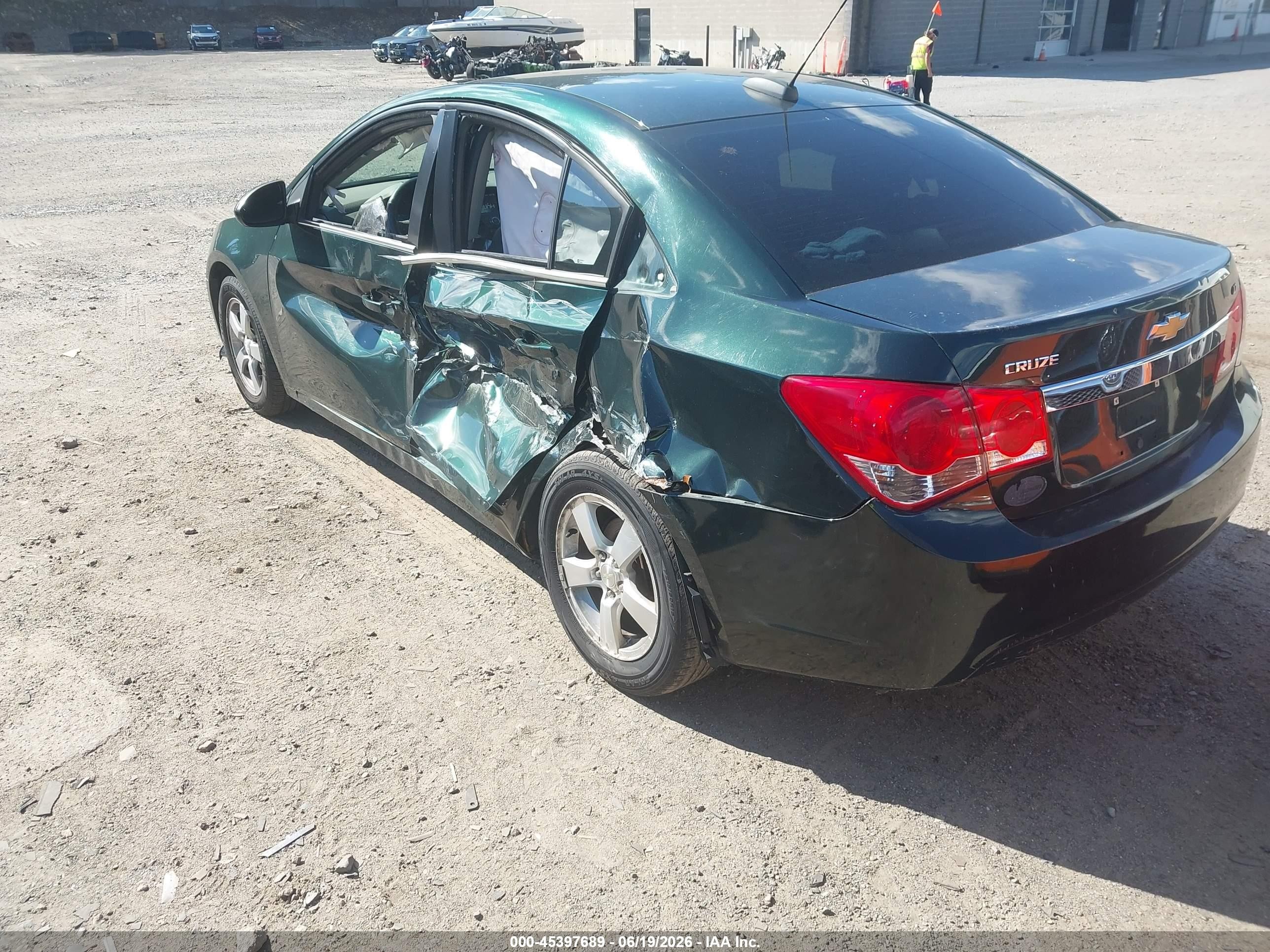 2015 Chevrolet Cruze 2lt Auto Green vin: 1G1PE5SB8F7182292