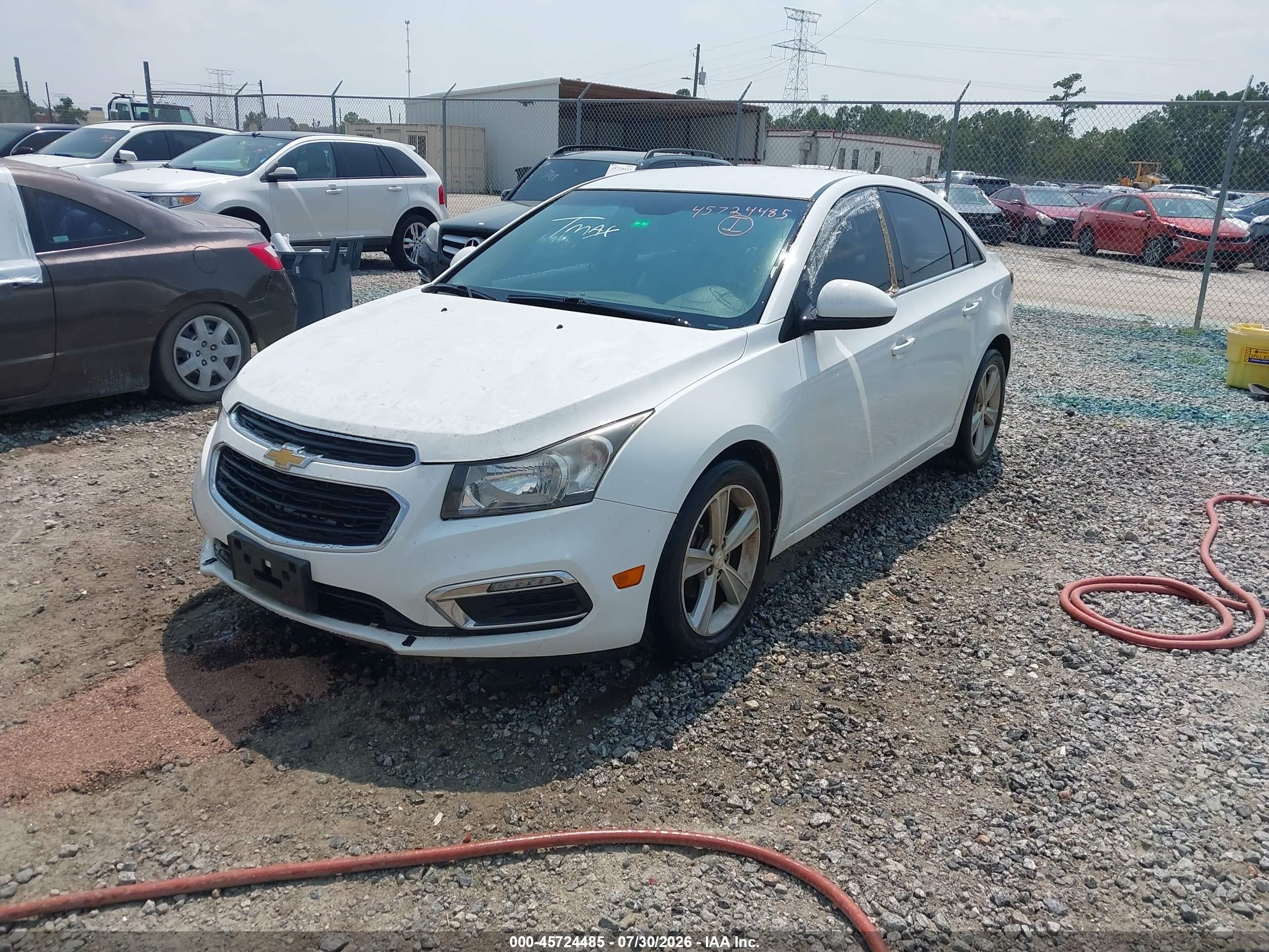 2015 Chevrolet Cruze 2lt Auto Белый vin: 1G1PE5SB8F7198475