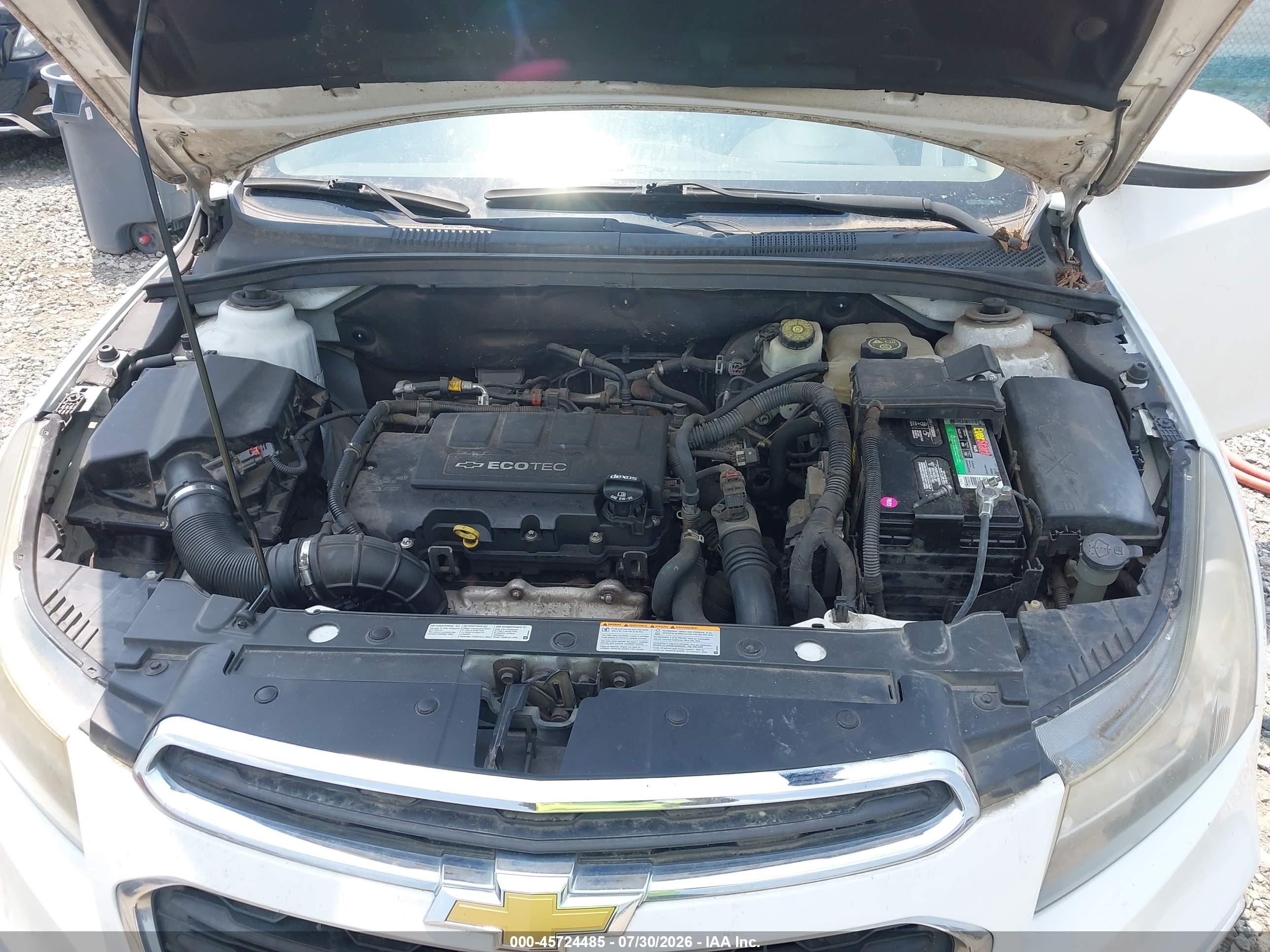 2015 Chevrolet Cruze 2lt Auto Белый vin: 1G1PE5SB8F7198475