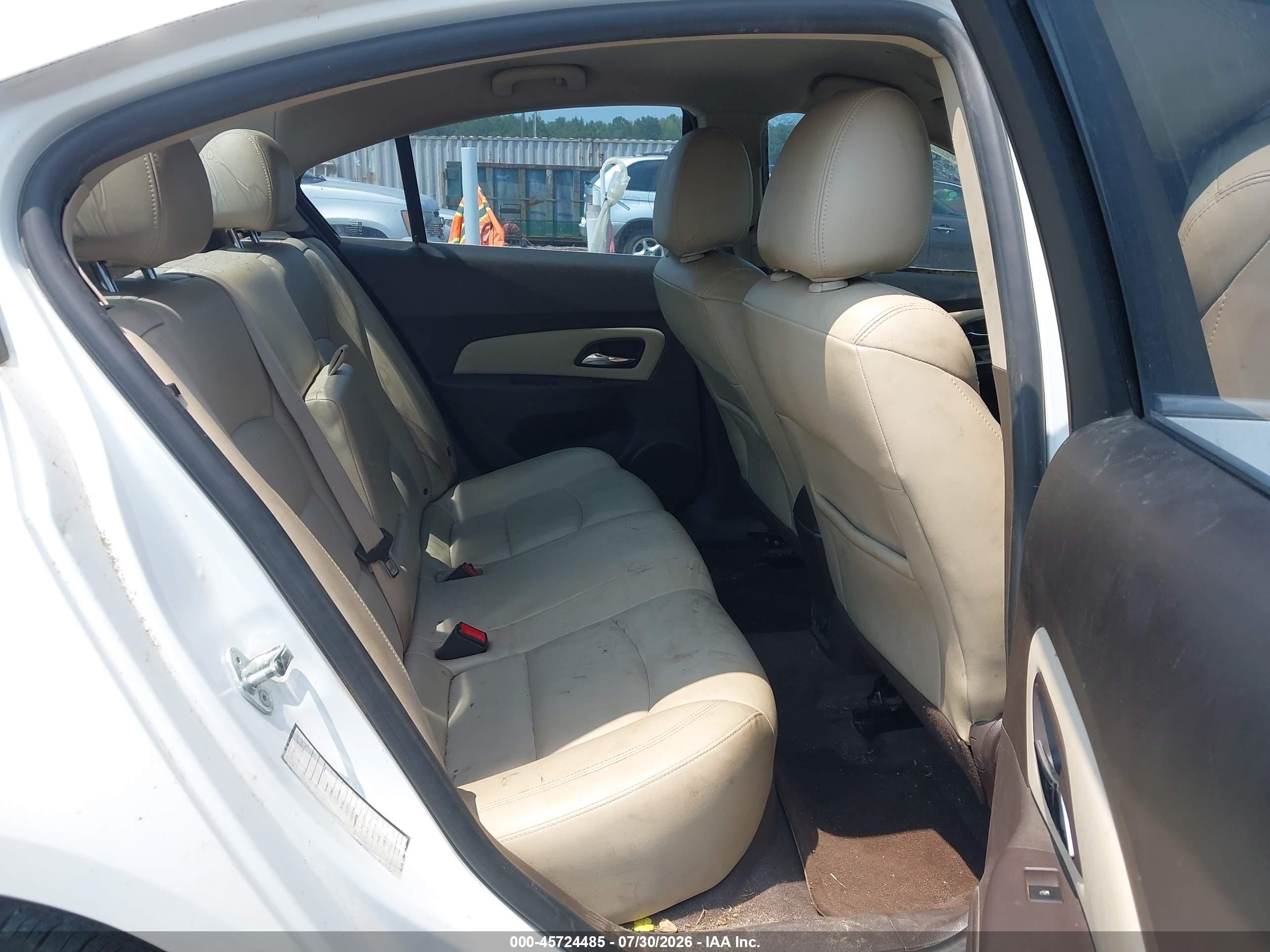2015 Chevrolet Cruze 2lt Auto Белый vin: 1G1PE5SB8F7198475