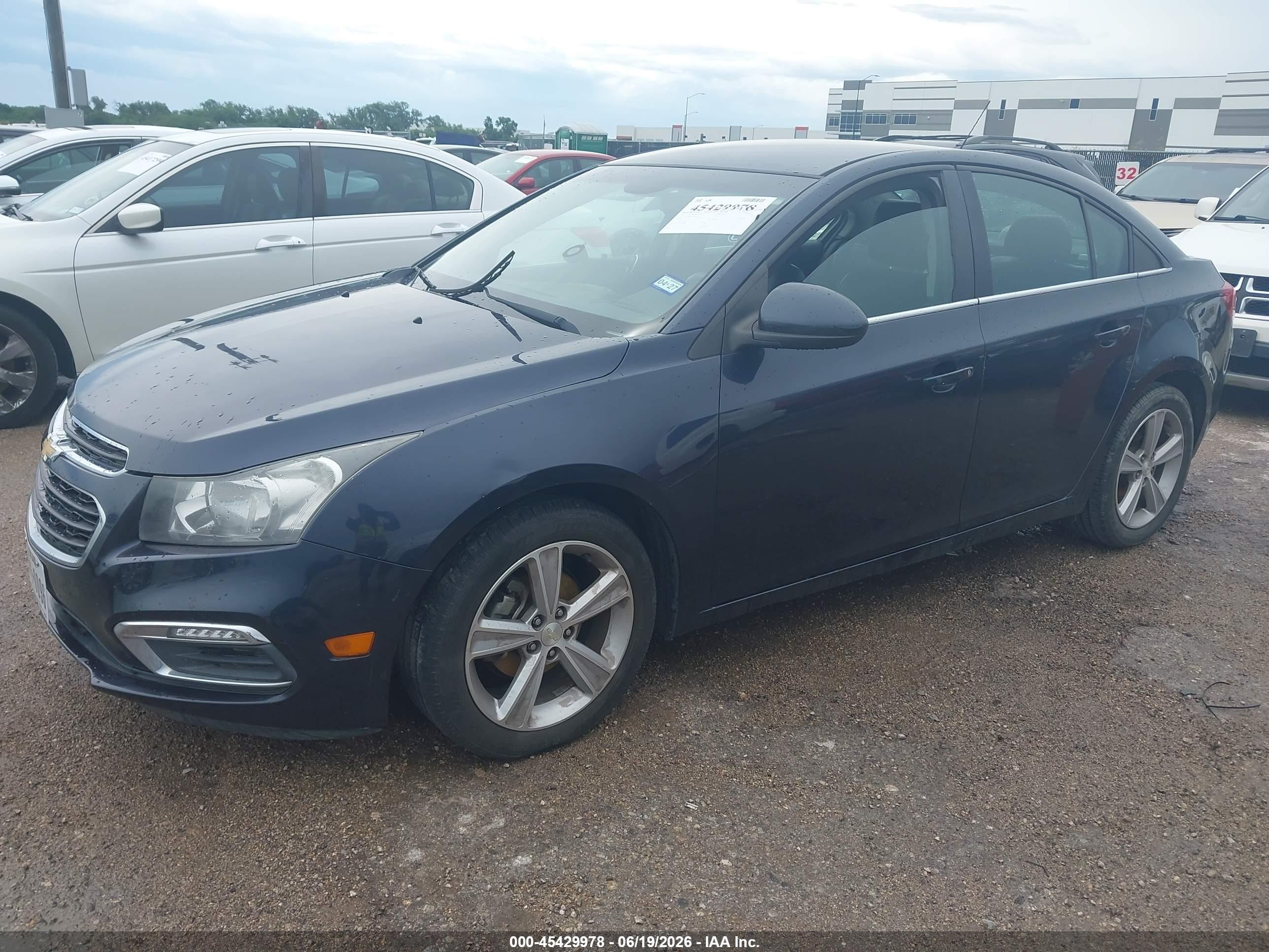 2015 Chevrolet Cruze 2lt Auto Blue vin: 1G1PE5SB8F7199349