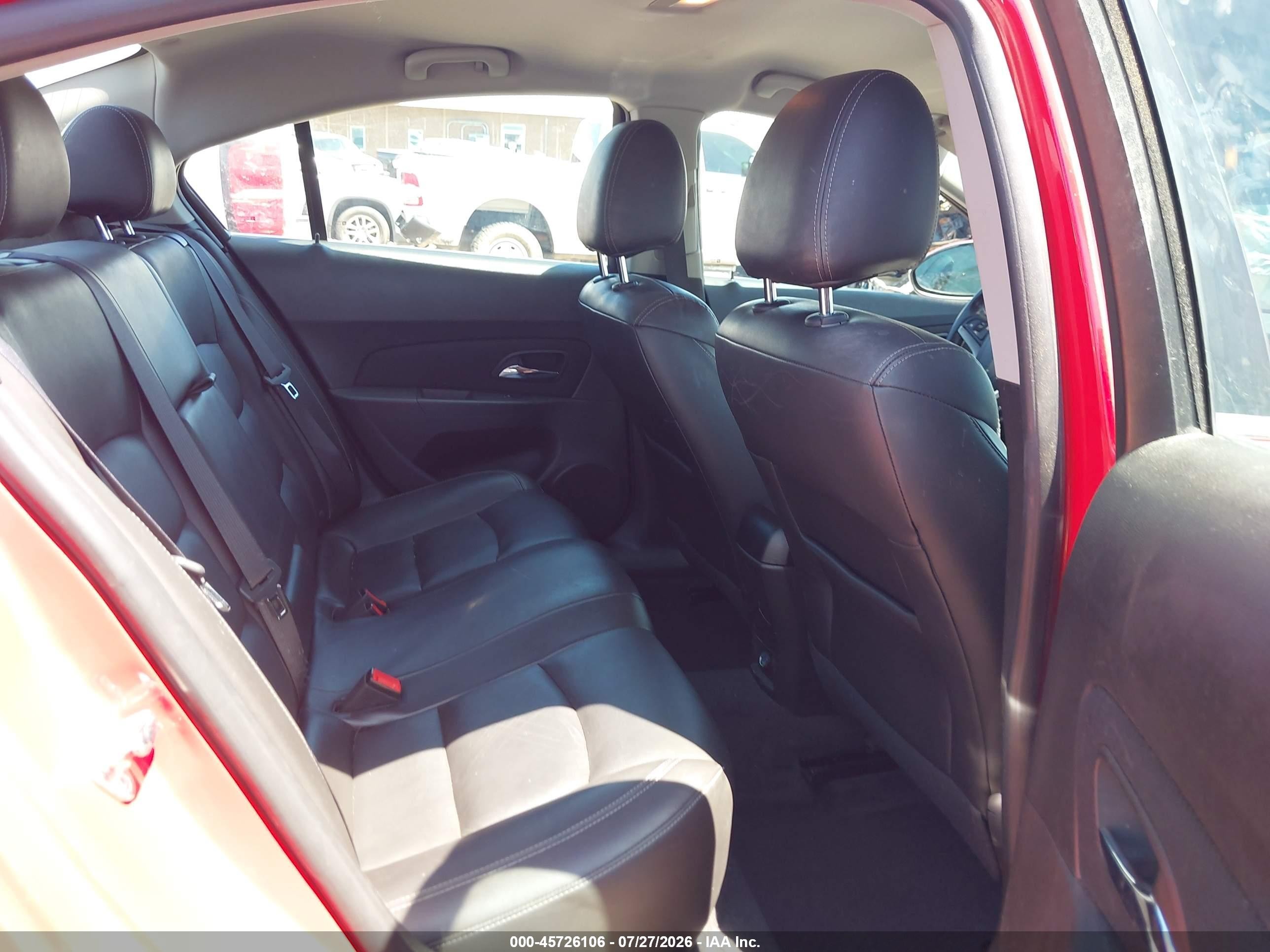 2015 Chevrolet Cruze 2lt Auto Red vin: 1G1PE5SB8F7200290