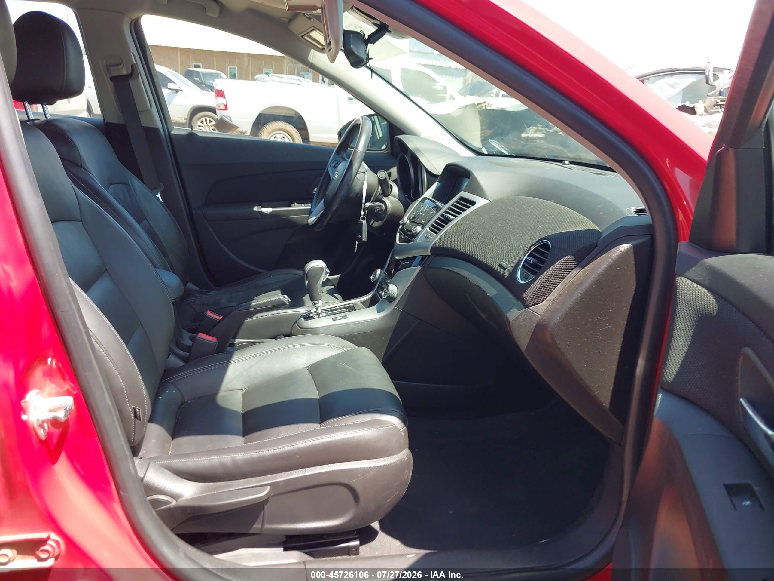 2015 Chevrolet Cruze 2lt Auto Red vin: 1G1PE5SB8F7200290