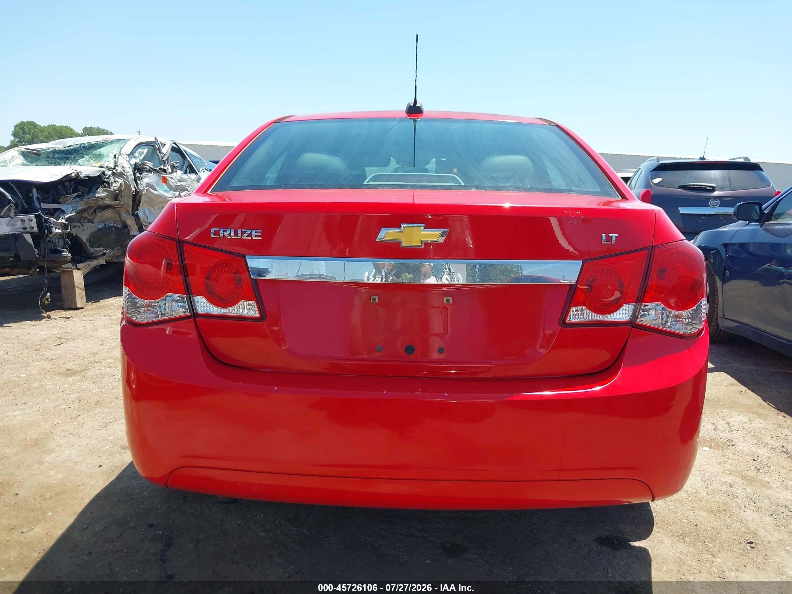 2015 Chevrolet Cruze 2lt Auto Red vin: 1G1PE5SB8F7200290
