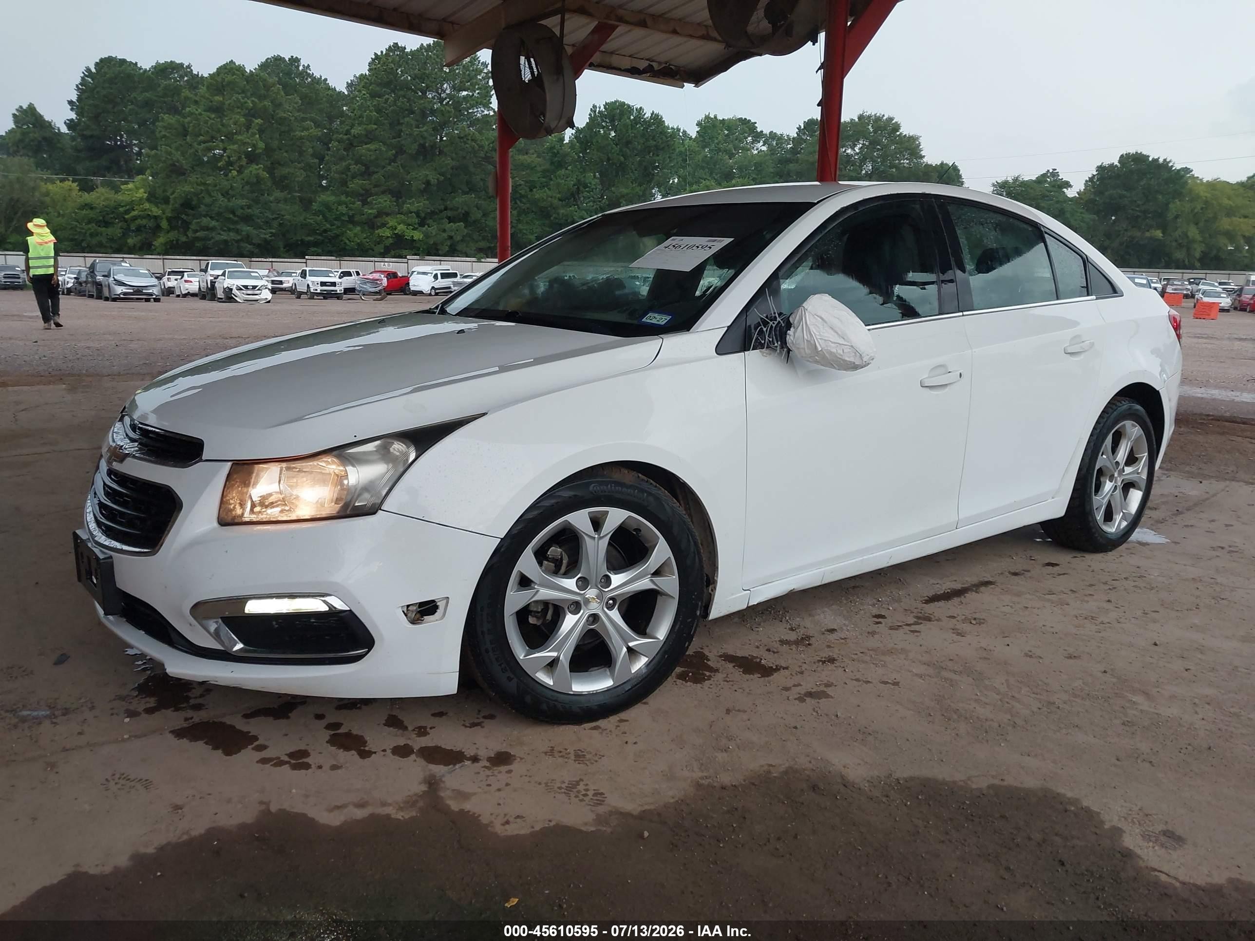 2015 Chevrolet Cruze 2lt Auto White vin: 1G1PE5SB8F7203416