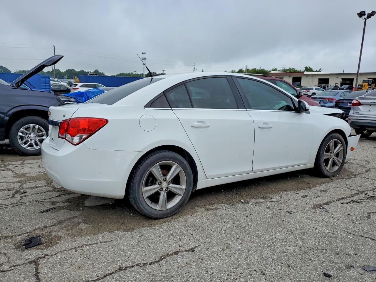 2013 Chevrolet Cruze Lt White vin: 1G1PE5SB9D7137374