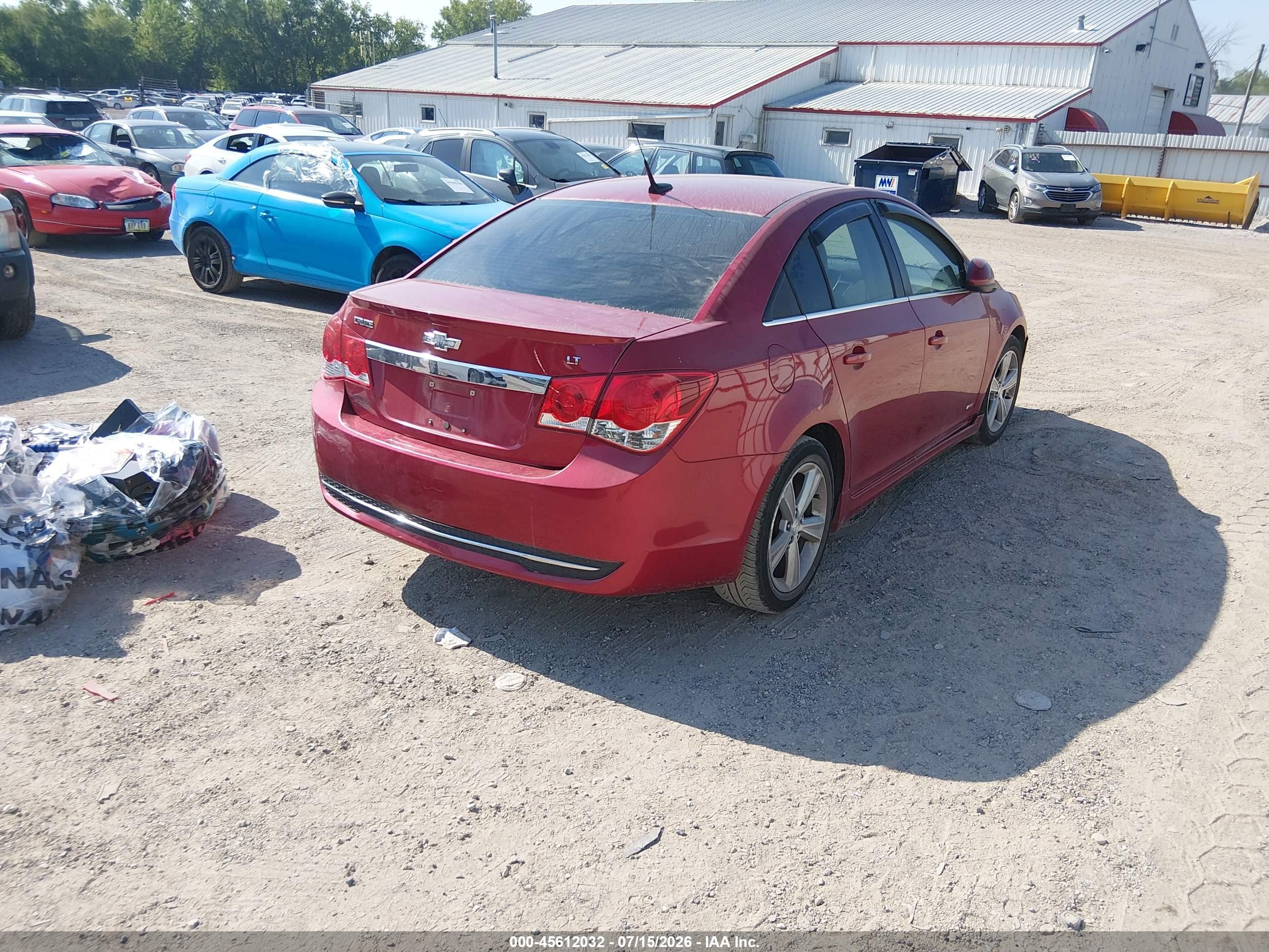 2014 Chevrolet Cruze 2lt Auto Красный vin: 1G1PE5SB9E7199066