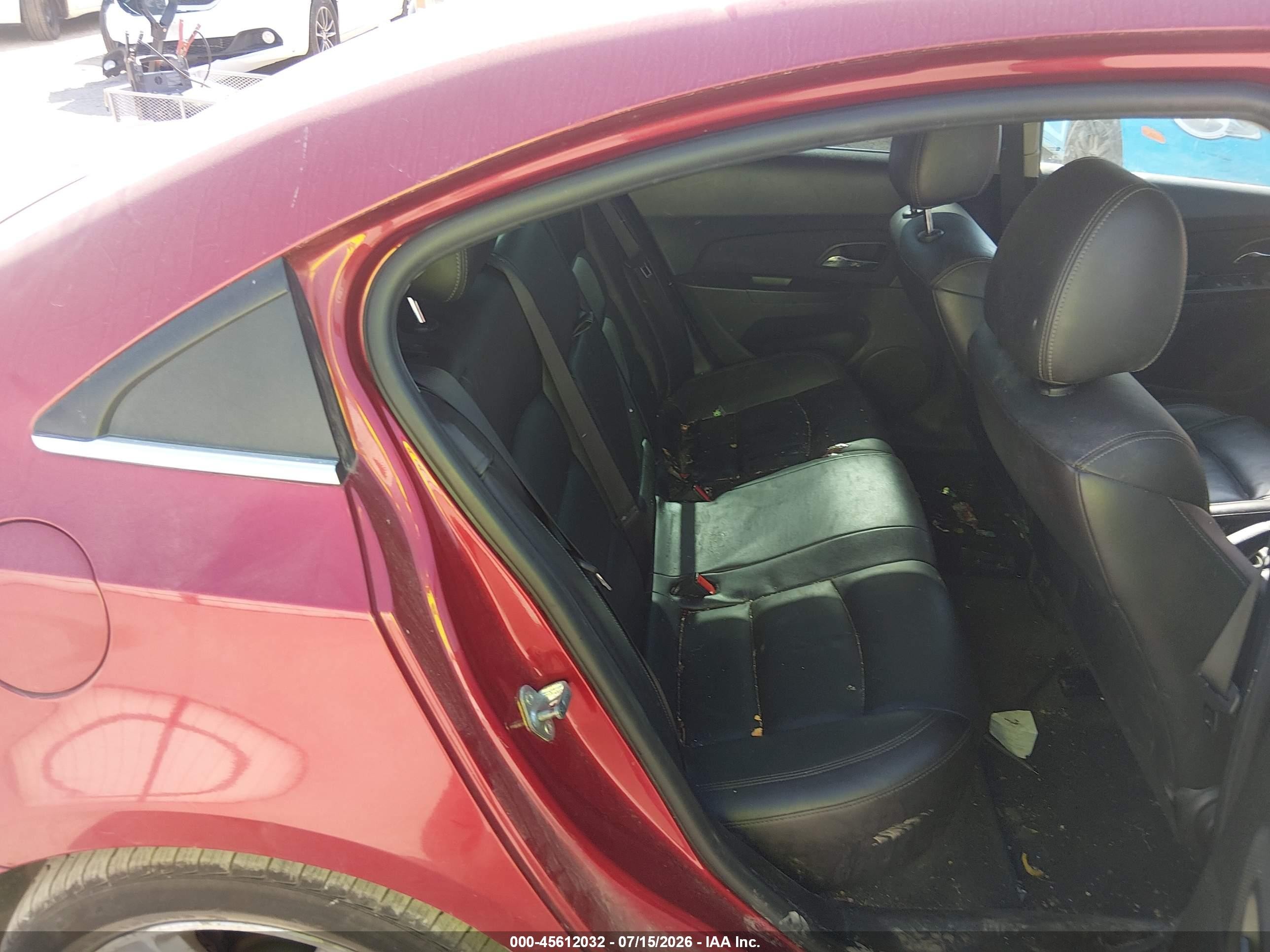 2014 Chevrolet Cruze 2lt Auto Красный vin: 1G1PE5SB9E7199066