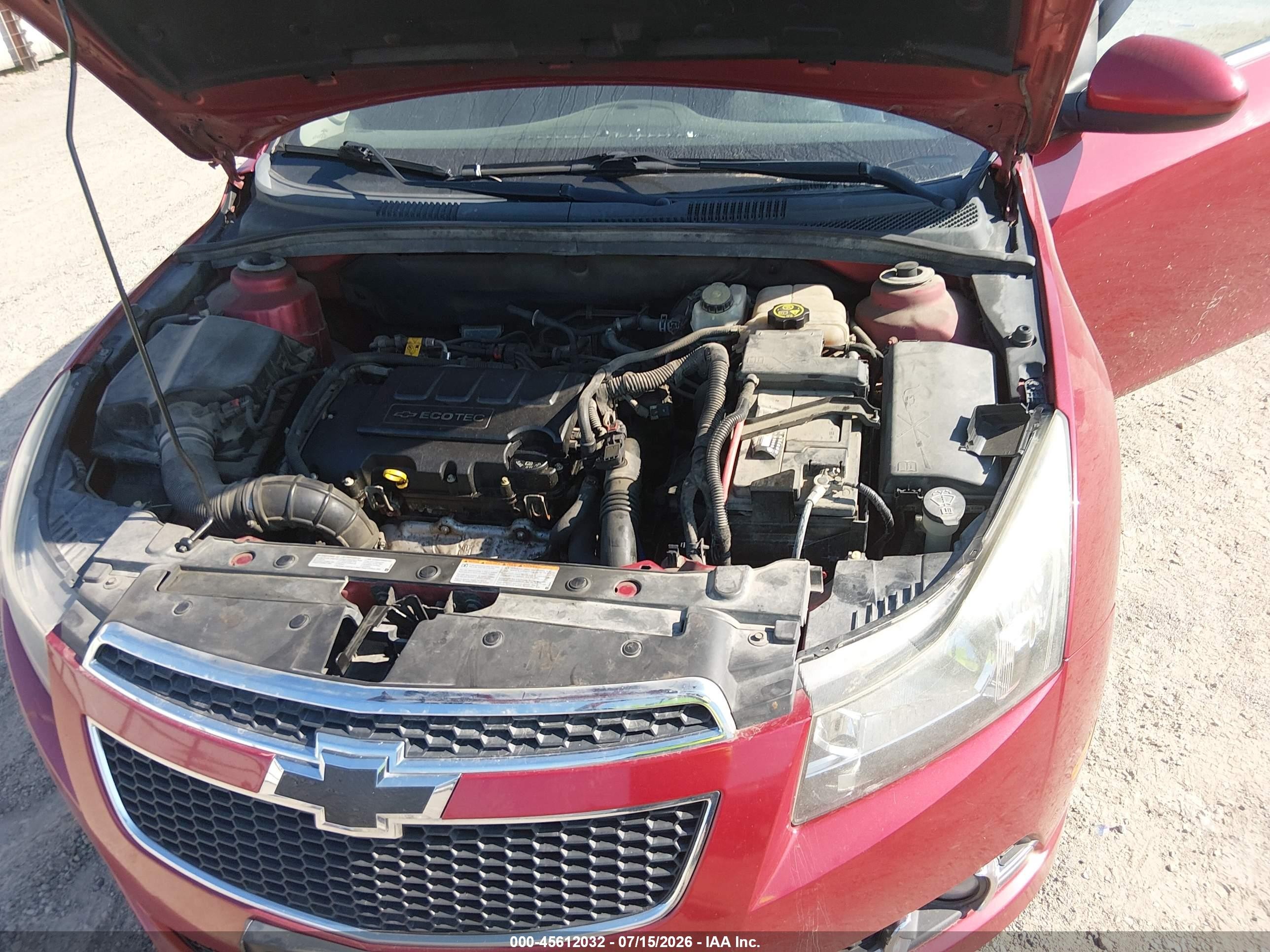 2014 Chevrolet Cruze 2lt Auto Красный vin: 1G1PE5SB9E7199066