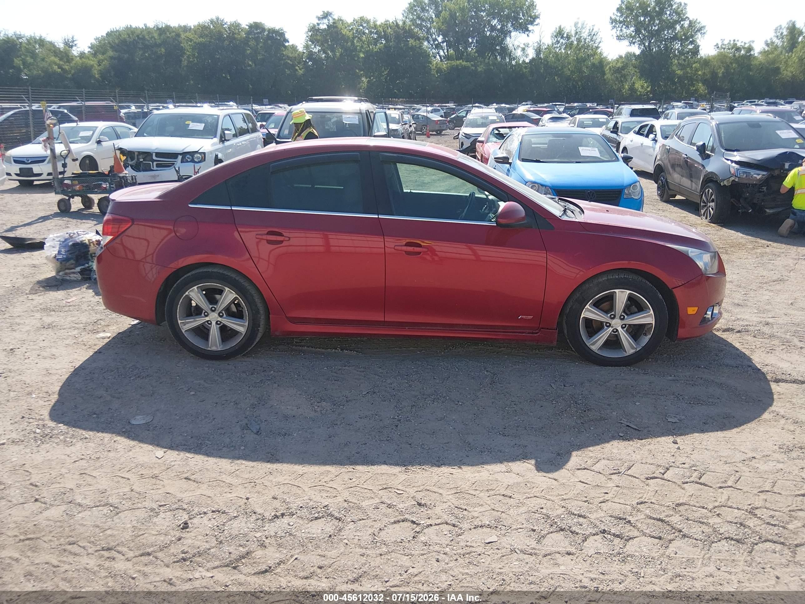 2014 Chevrolet Cruze 2lt Auto Красный vin: 1G1PE5SB9E7199066