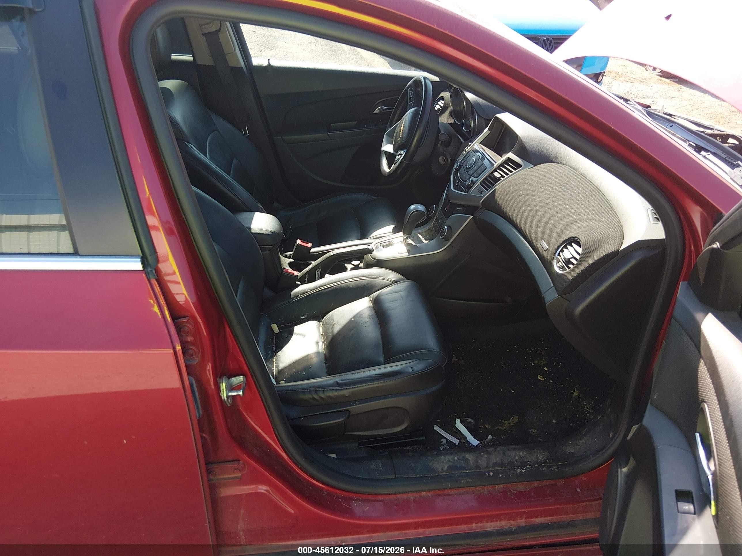 2014 Chevrolet Cruze 2lt Auto Красный vin: 1G1PE5SB9E7199066
