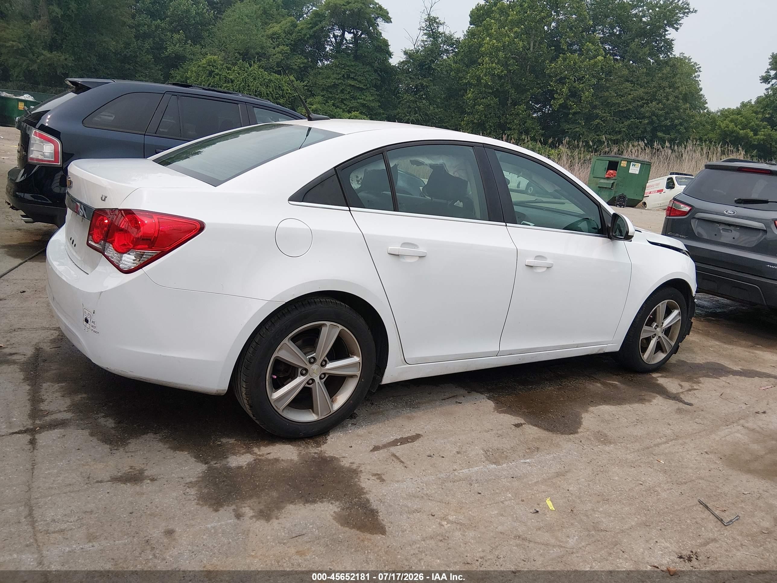 2014 Chevrolet Cruze 2lt Auto Белый vin: 1G1PE5SB9E7420181