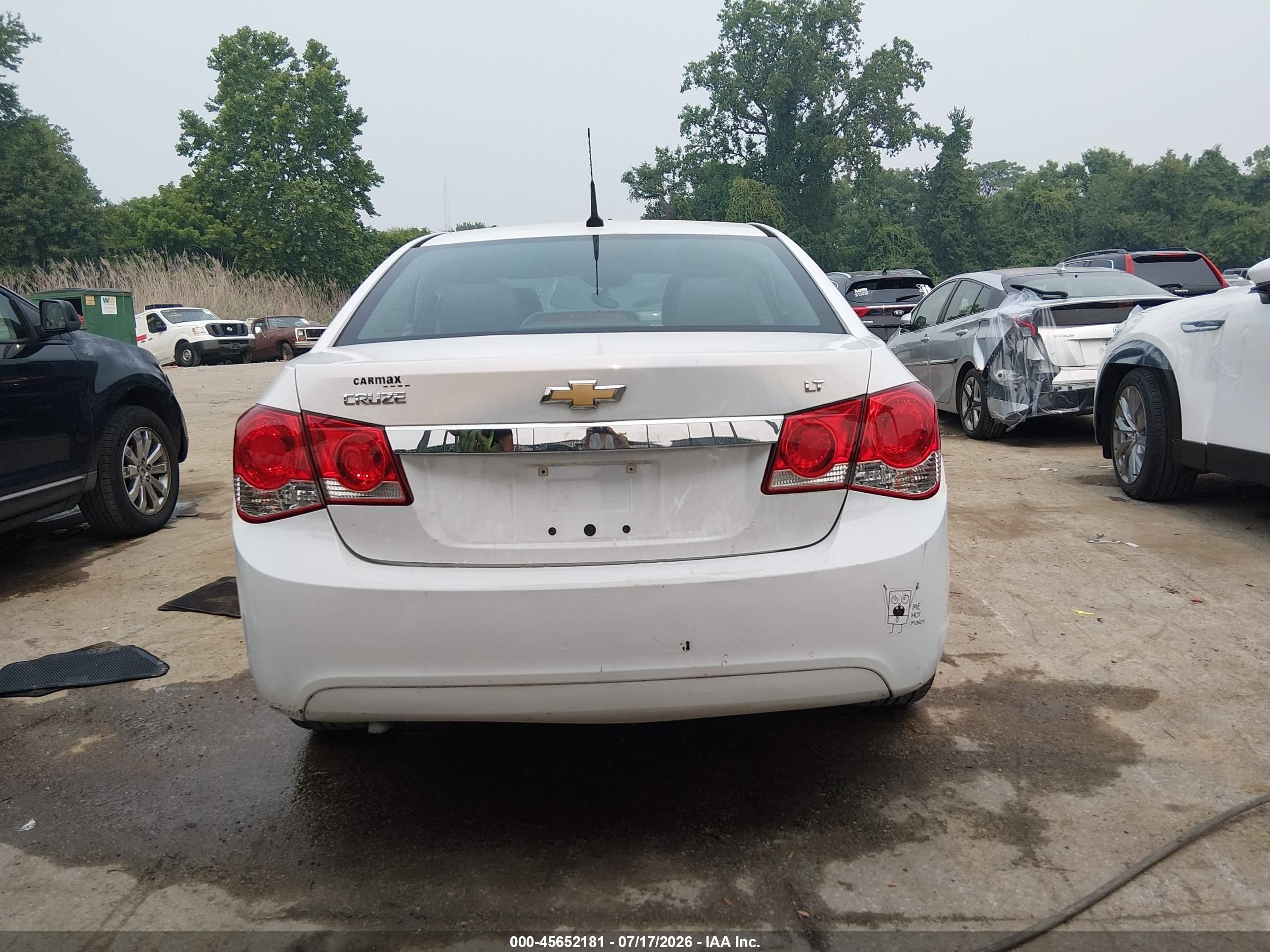 2014 Chevrolet Cruze 2lt Auto Белый vin: 1G1PE5SB9E7420181