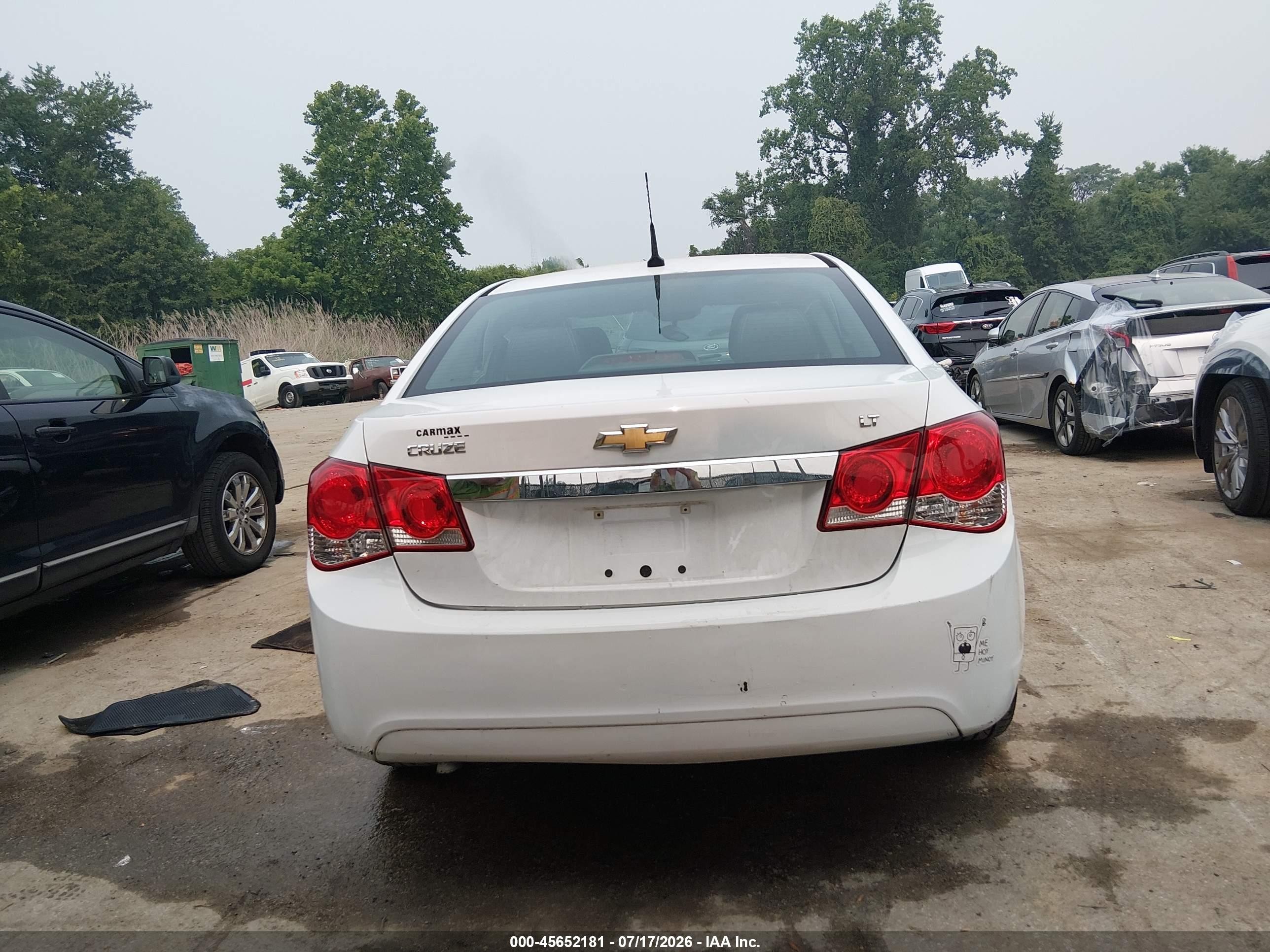 2014 Chevrolet Cruze 2lt Auto Белый vin: 1G1PE5SB9E7420181