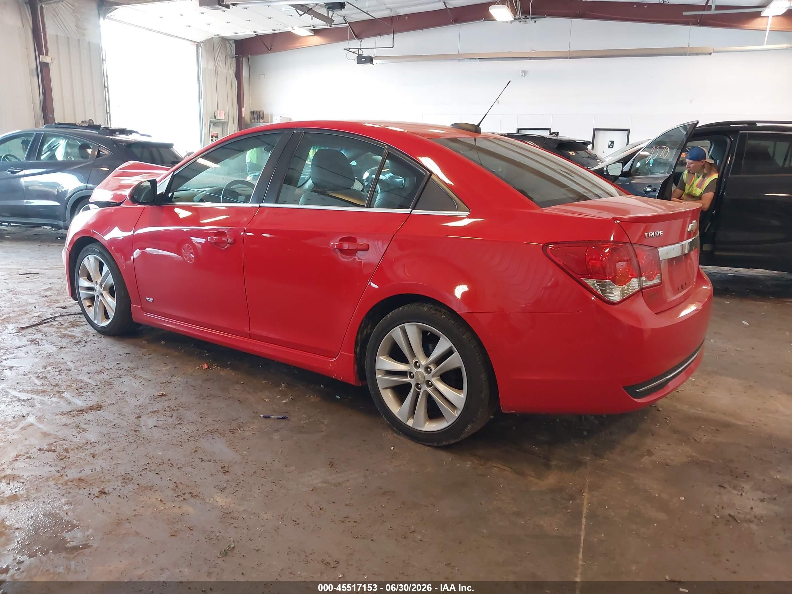 2015 Chevrolet Cruze 2lt Auto Red vin: 1G1PE5SB9F7207183