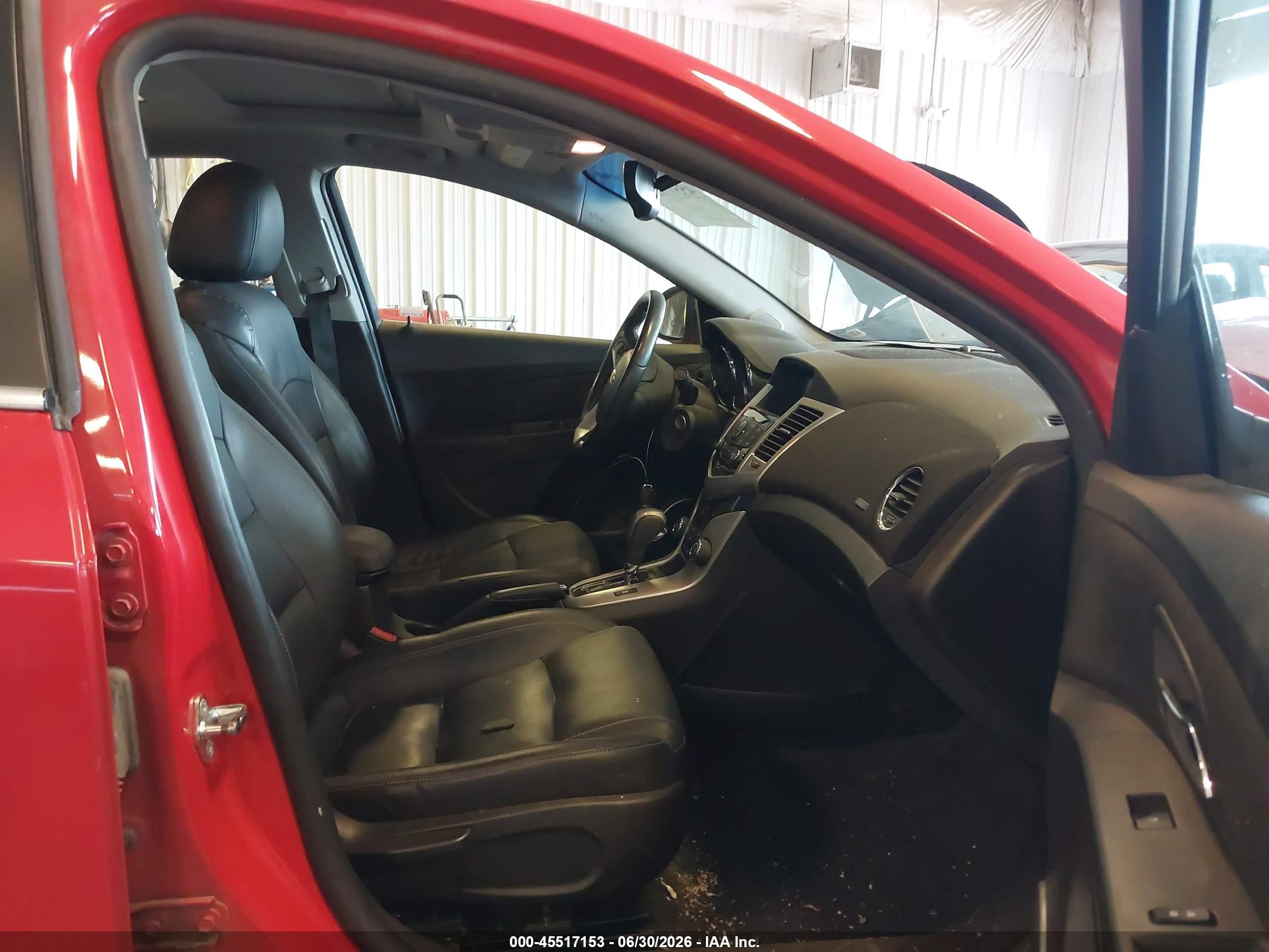 2015 Chevrolet Cruze 2lt Auto Red vin: 1G1PE5SB9F7207183