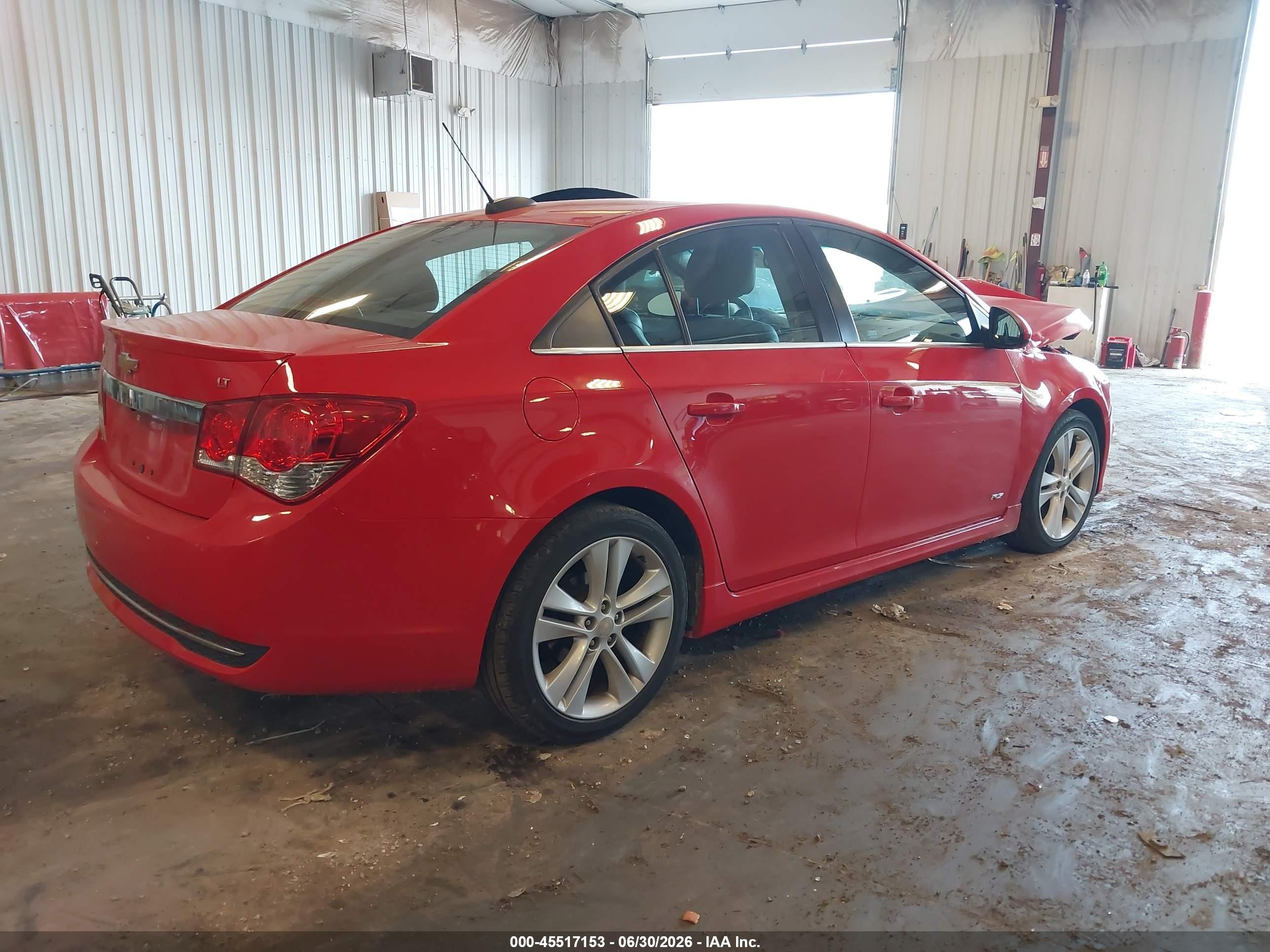 2015 Chevrolet Cruze 2lt Auto Red vin: 1G1PE5SB9F7207183