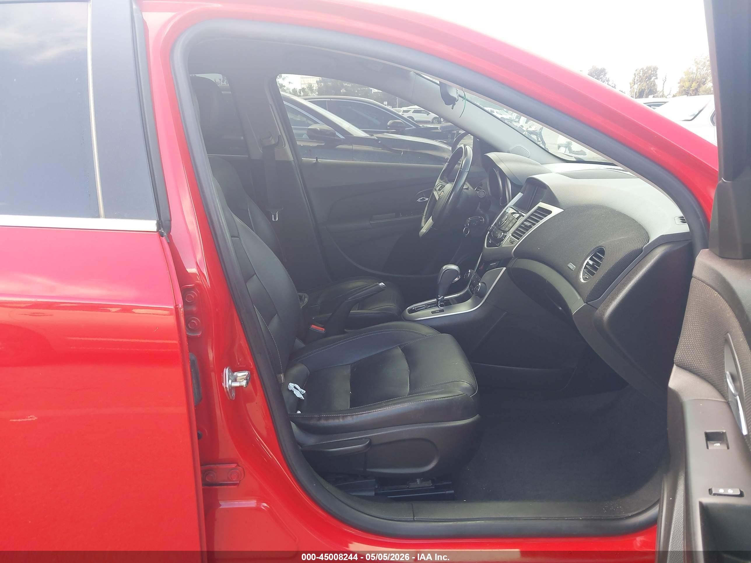 2015 Chevrolet Cruze 2lt Auto Red vin: 1G1PE5SB9F7230852