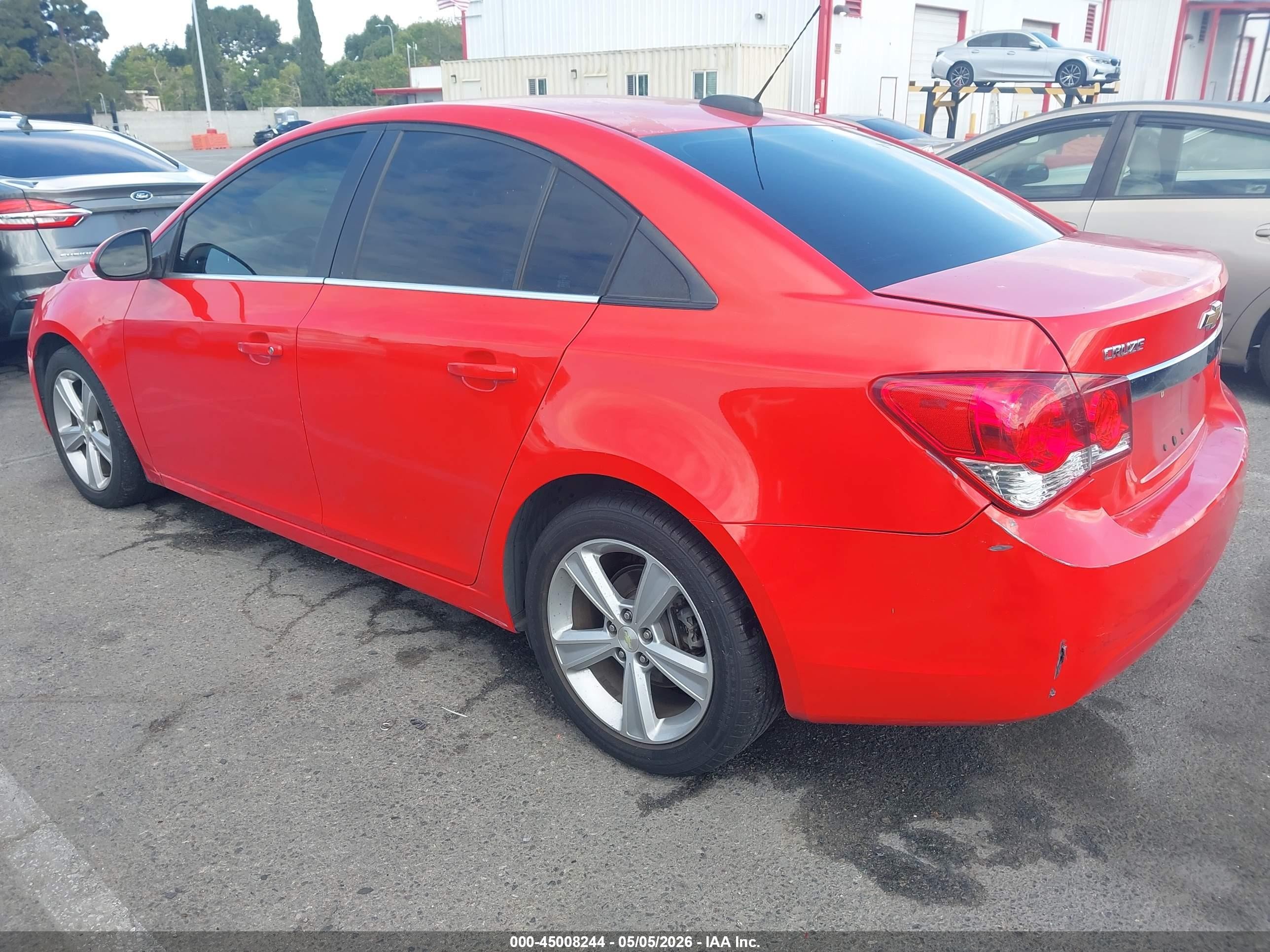 2015 Chevrolet Cruze 2lt Auto Red vin: 1G1PE5SB9F7230852