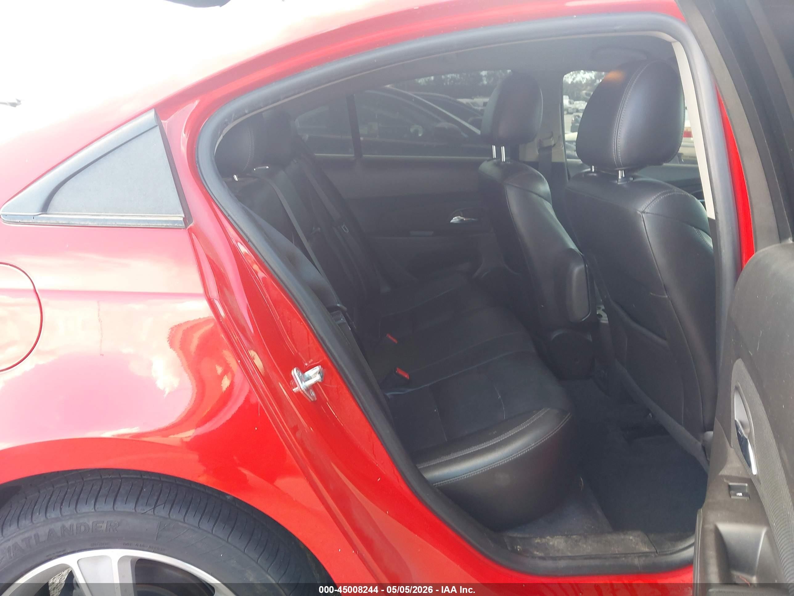 2015 Chevrolet Cruze 2lt Auto Red vin: 1G1PE5SB9F7230852