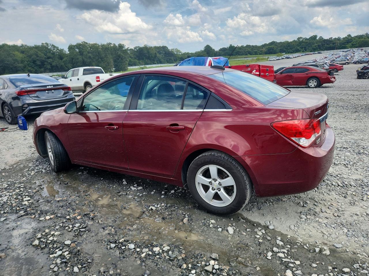 2015 Chevrolet Cruze Lt Burgundy vin: 1G1PE5SB9F7235890