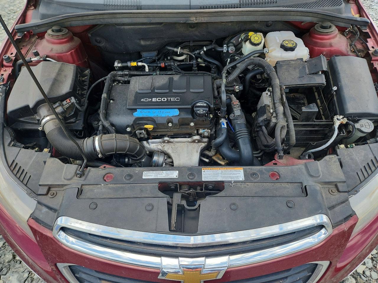 2015 Chevrolet Cruze Lt Burgundy vin: 1G1PE5SB9F7235890