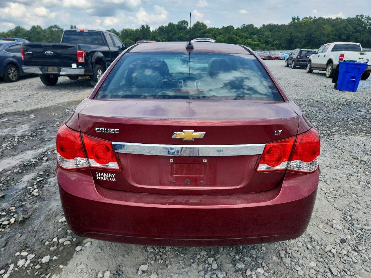 2015 Chevrolet Cruze Lt Burgundy vin: 1G1PE5SB9F7235890