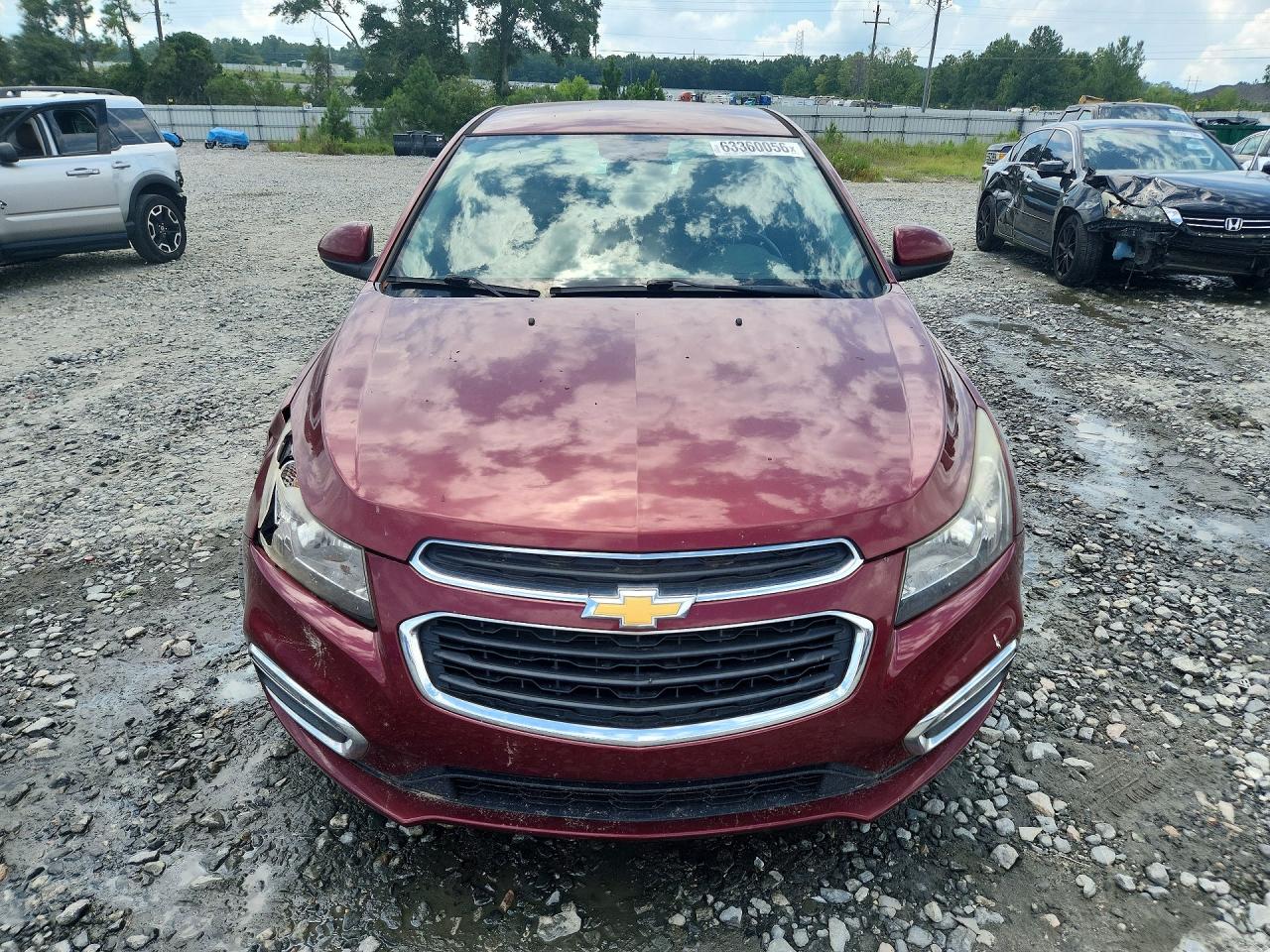 2015 Chevrolet Cruze Lt Burgundy vin: 1G1PE5SB9F7235890