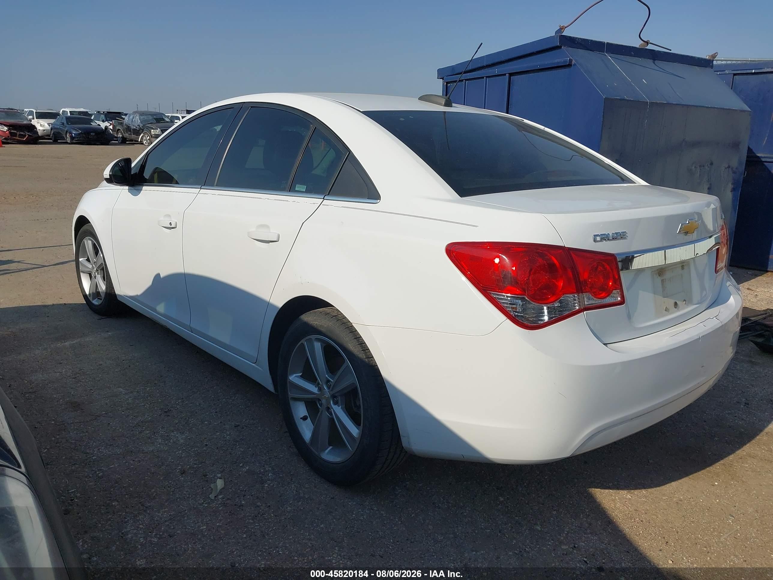 2015 Chevrolet Cruze 2lt Auto White vin: 1G1PE5SB9F7249725