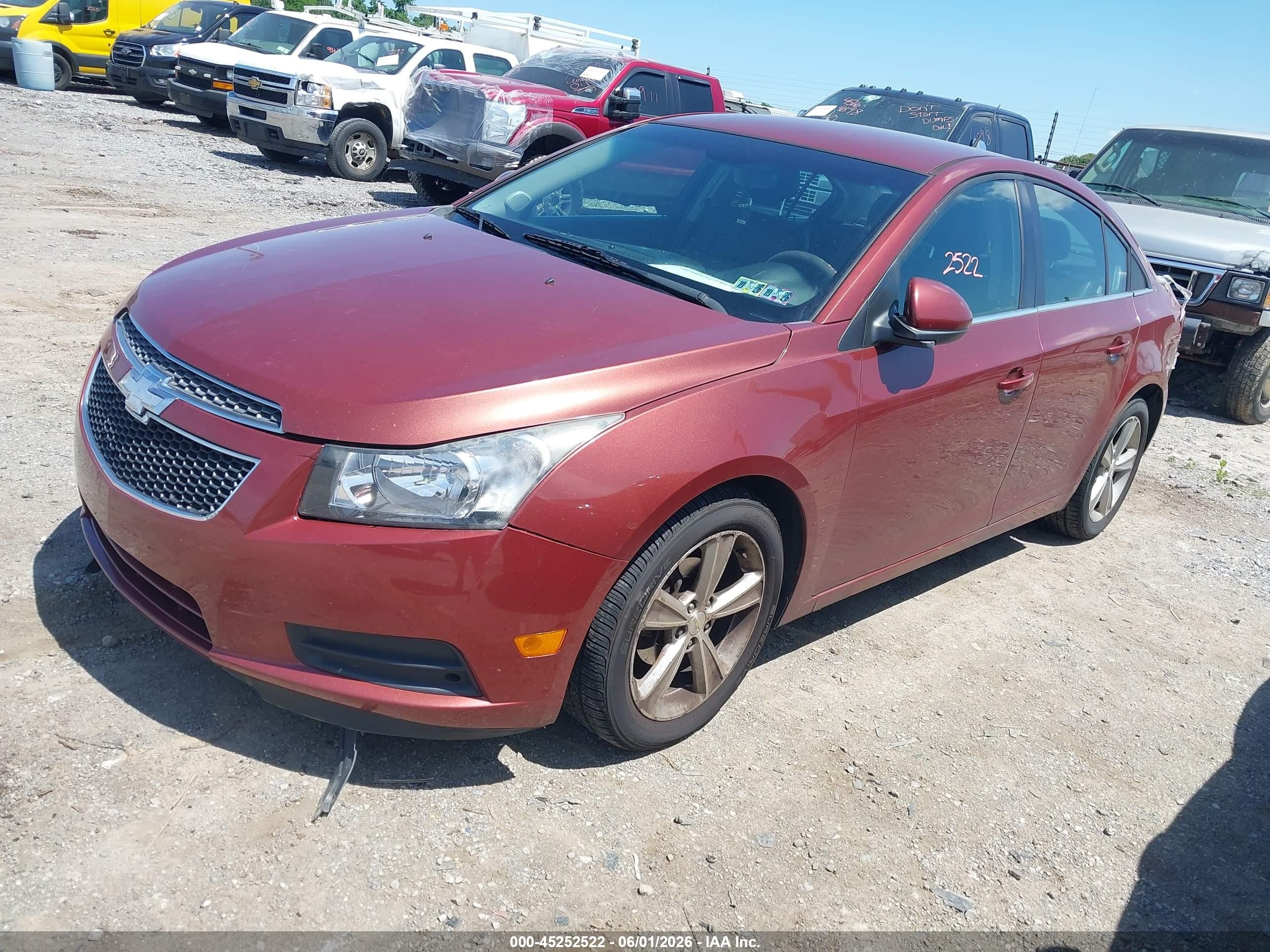 2013 Chevrolet Cruze 2lt Auto Темно-бордовый vin: 1G1PE5SBXD7171677