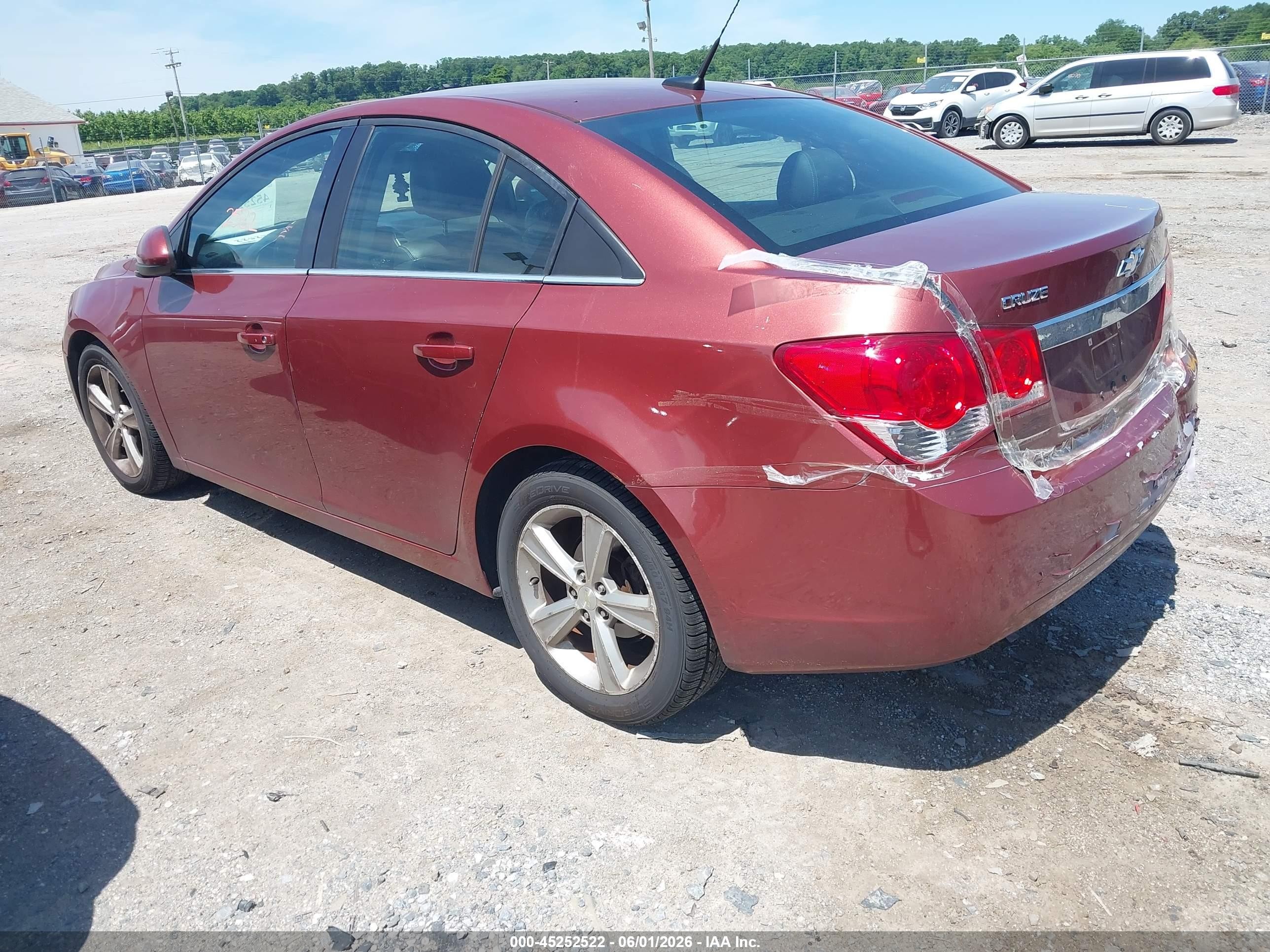 2013 Chevrolet Cruze 2lt Auto Темно-бордовый vin: 1G1PE5SBXD7171677