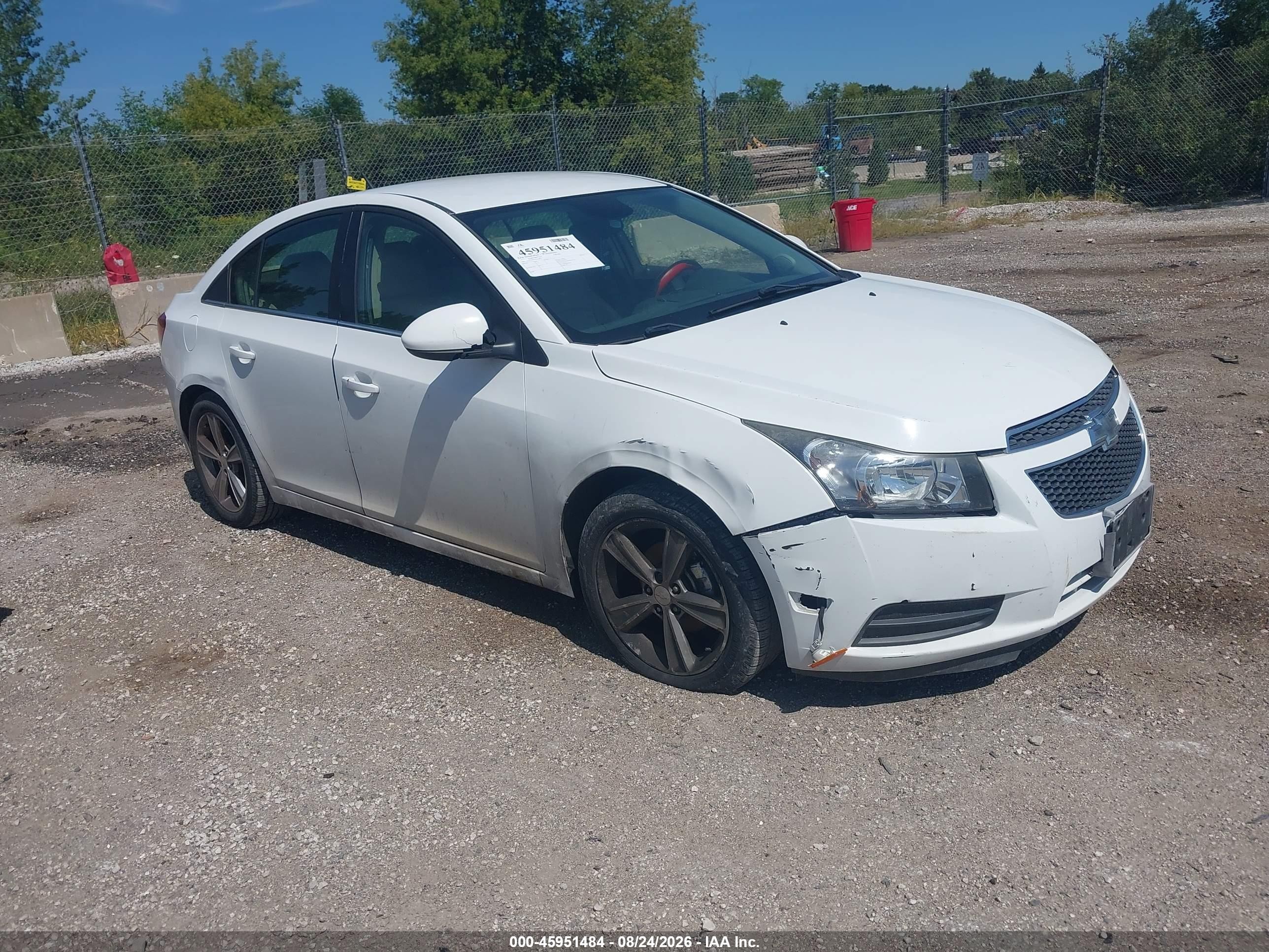 2014 Chevrolet Cruze 2lt Auto White vin: 1G1PE5SBXE7293442