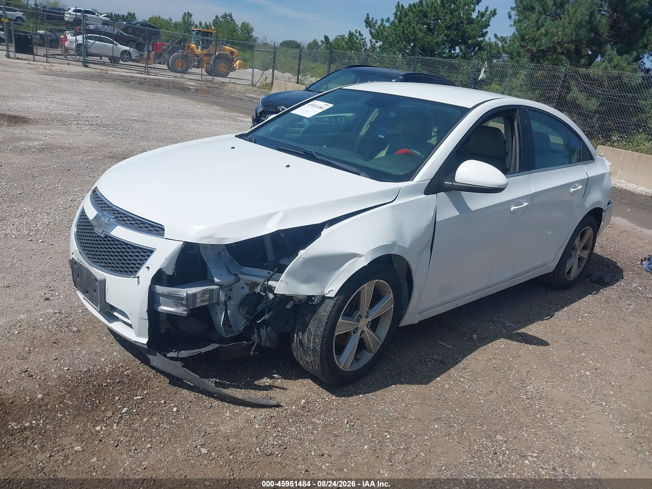 2014 Chevrolet Cruze 2lt Auto White vin: 1G1PE5SBXE7293442