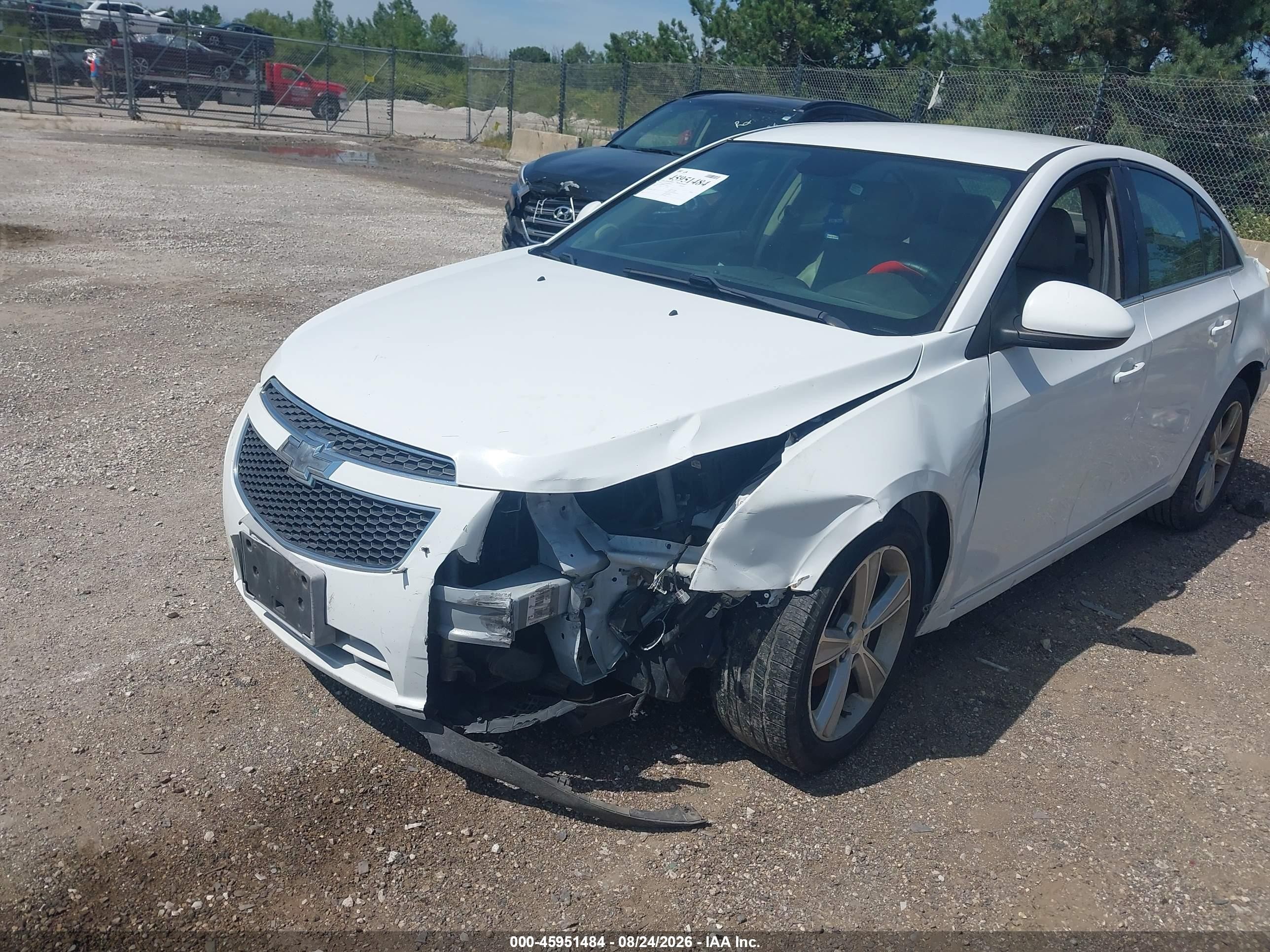 2014 Chevrolet Cruze 2lt Auto White vin: 1G1PE5SBXE7293442