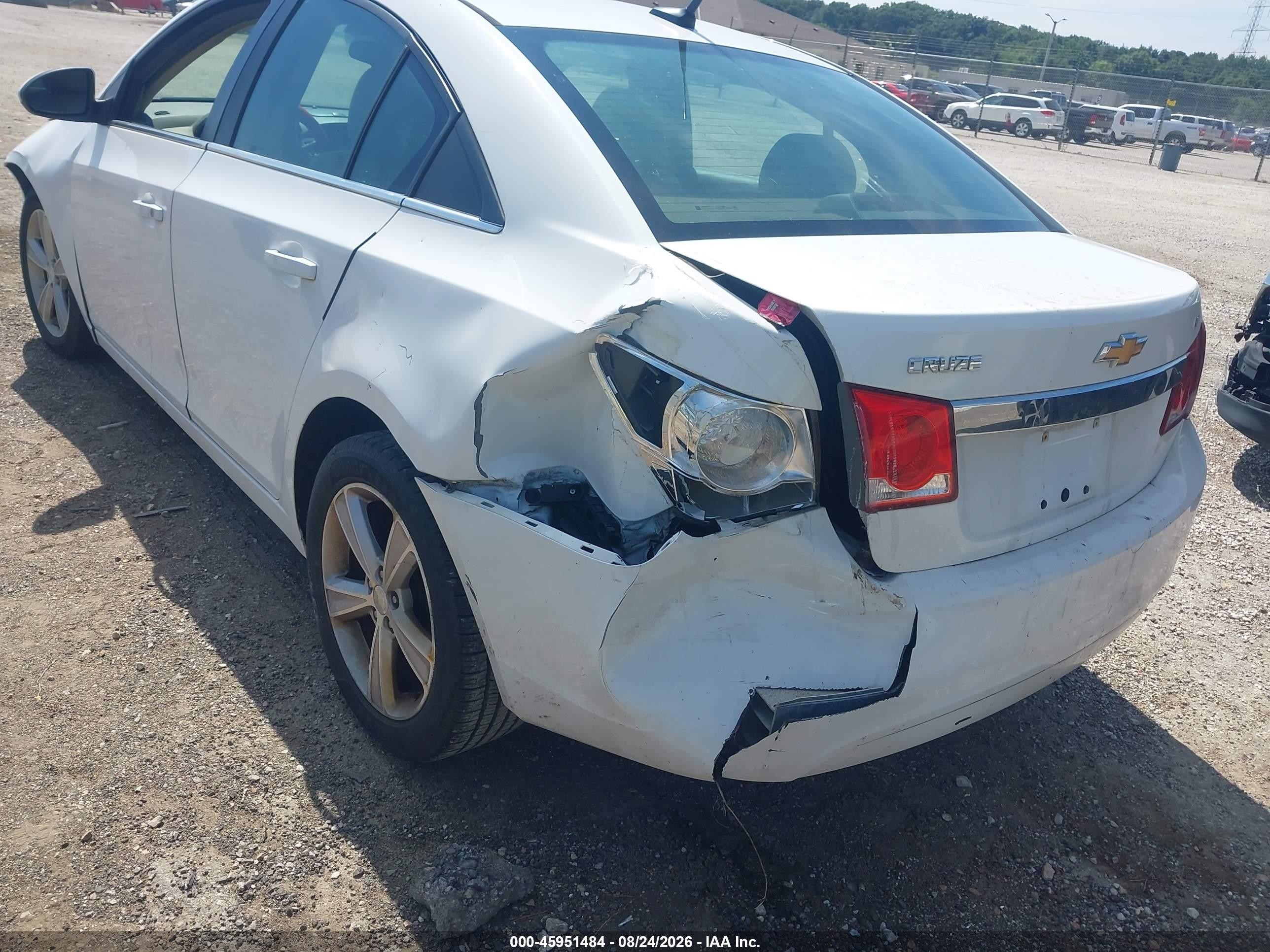 2014 Chevrolet Cruze 2lt Auto White vin: 1G1PE5SBXE7293442