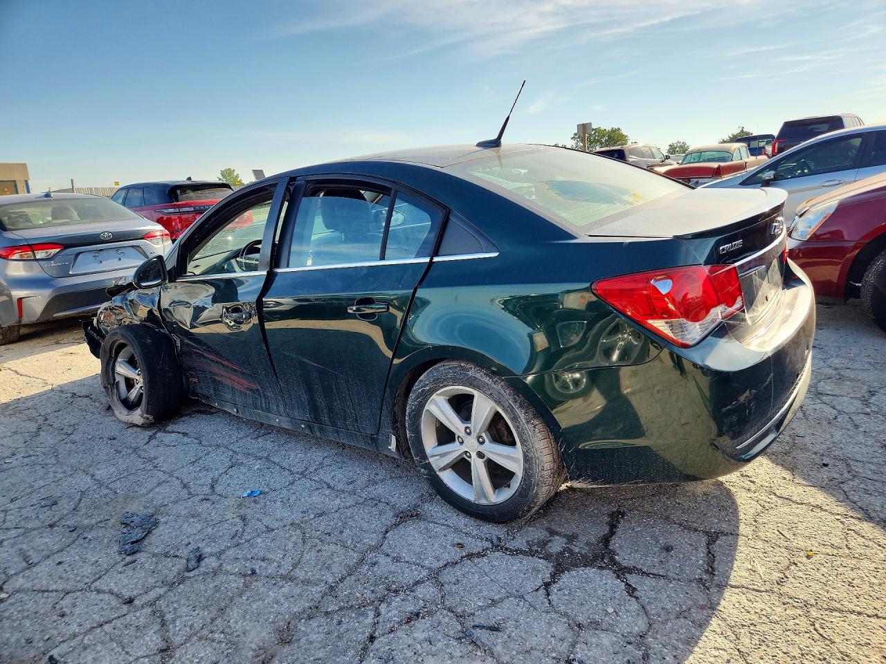 2014 Chevrolet Cruze Lt Зеленый vin: 1G1PE5SBXE7326827