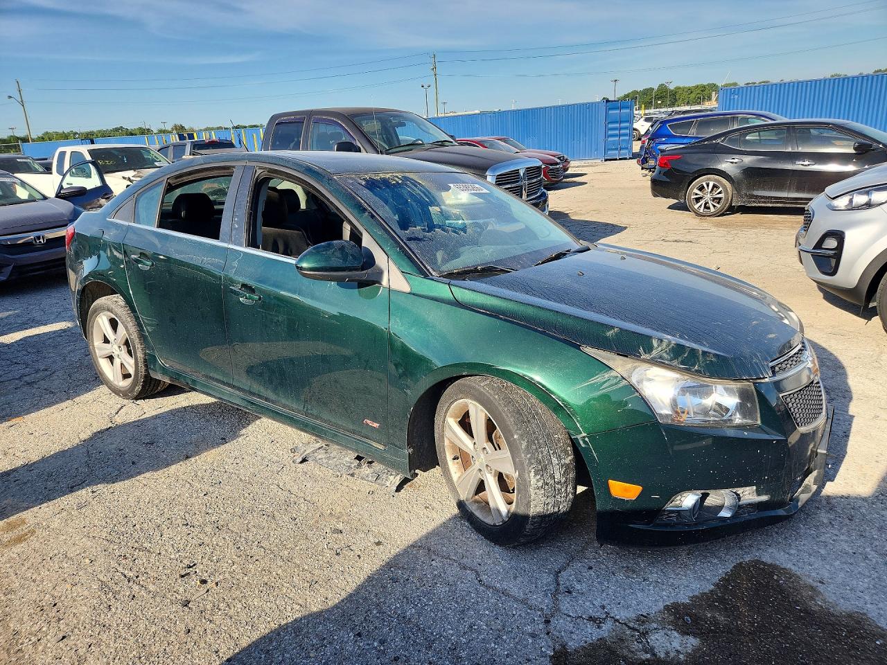 2014 Chevrolet Cruze Lt Зеленый vin: 1G1PE5SBXE7326827