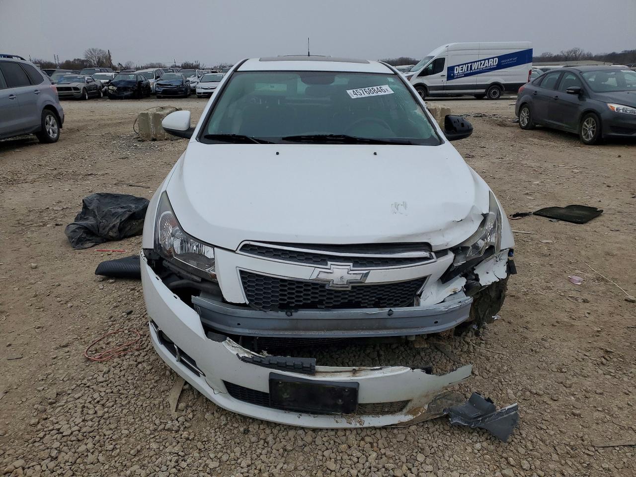 2014 Chevrolet Cruze Lt White vin: 1G1PE5SBXE7355115
